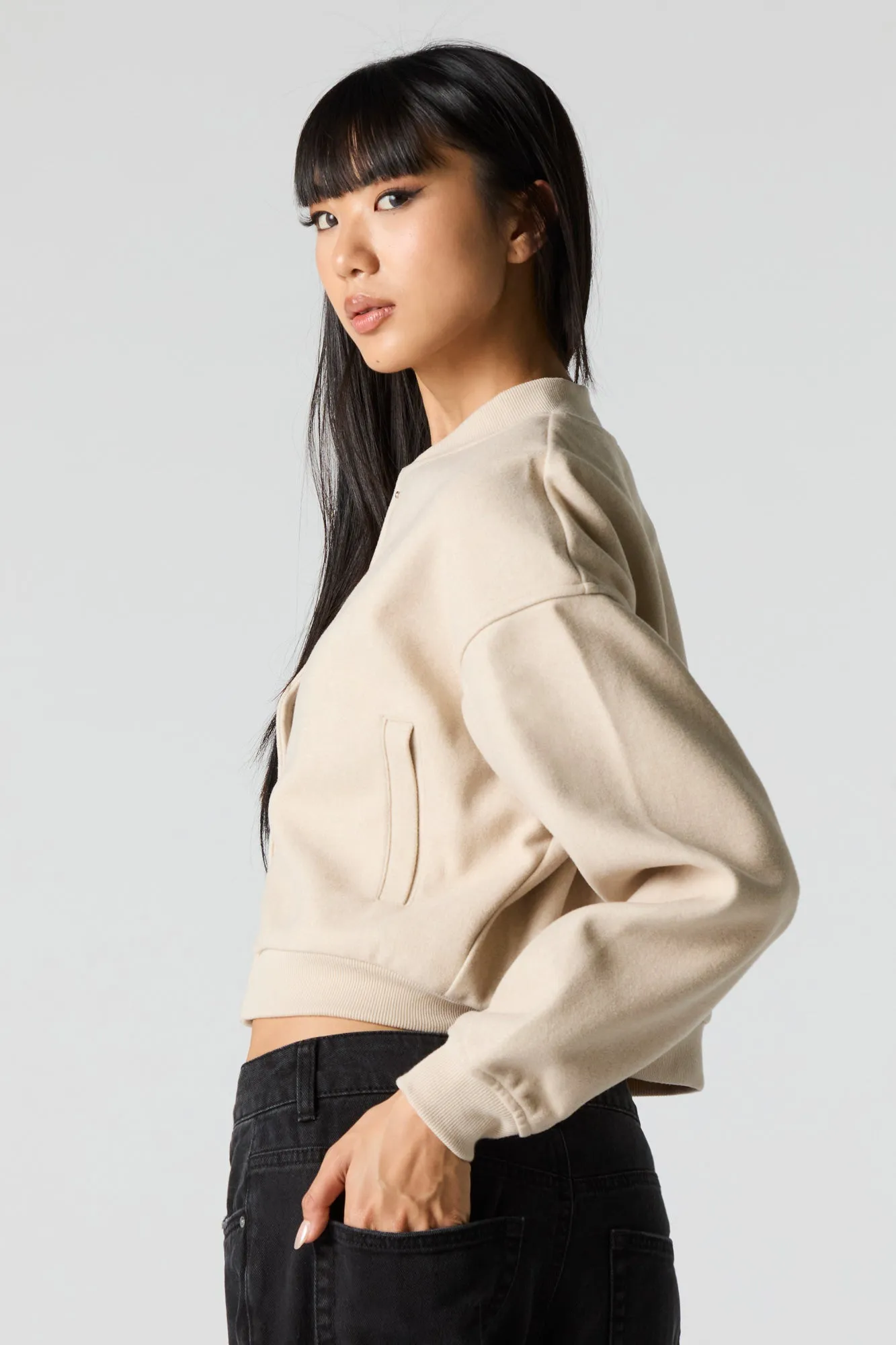 Wool Bomber Jacket sold by Urban Planet product image thumbnail 2