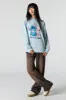 Sparkle Cartoon Graphic Fleece Sweatshirt sold by Urban Planet