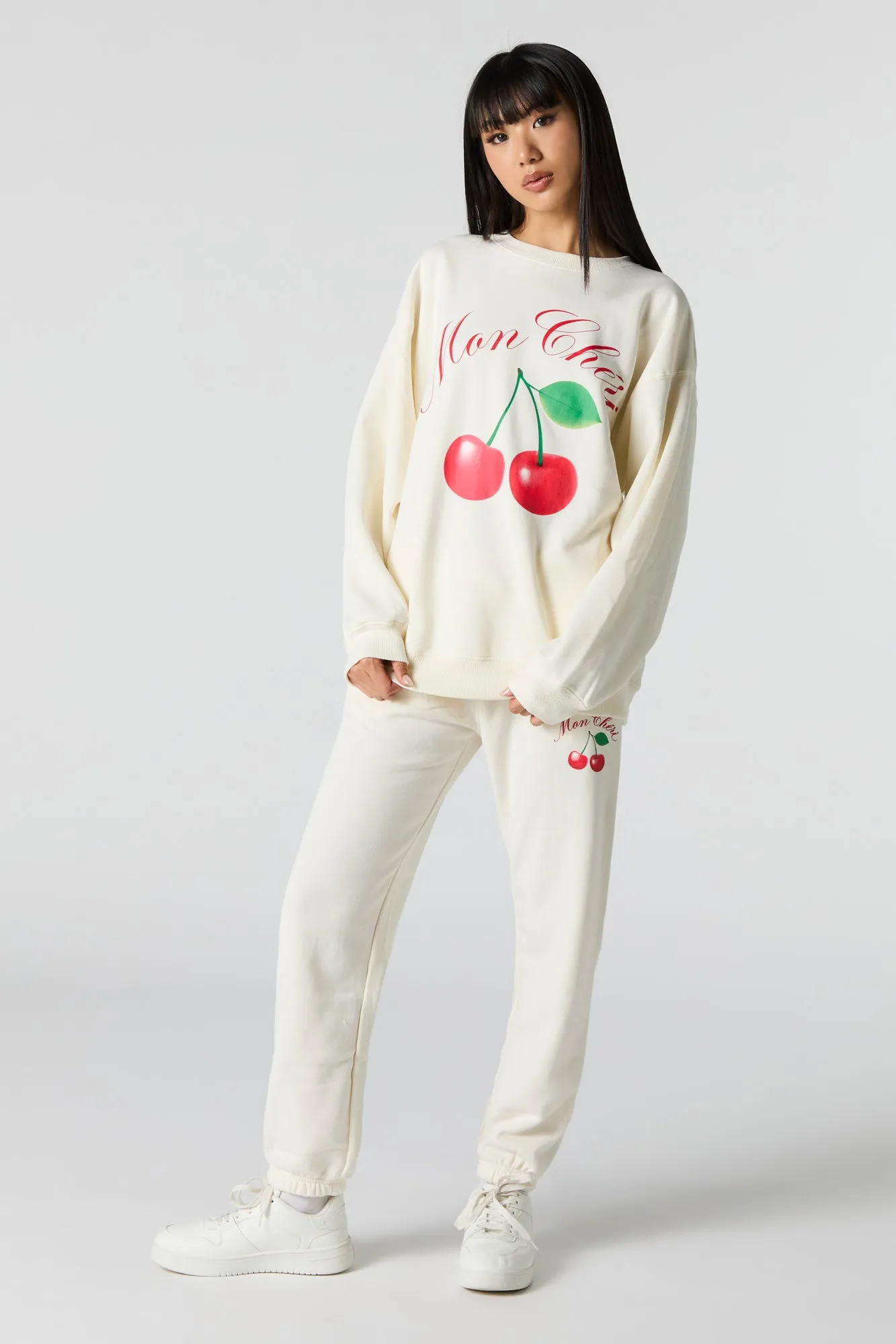 Cutesy Graphic Fleece Jogger sold by Urban Planet product image thumbnail 2