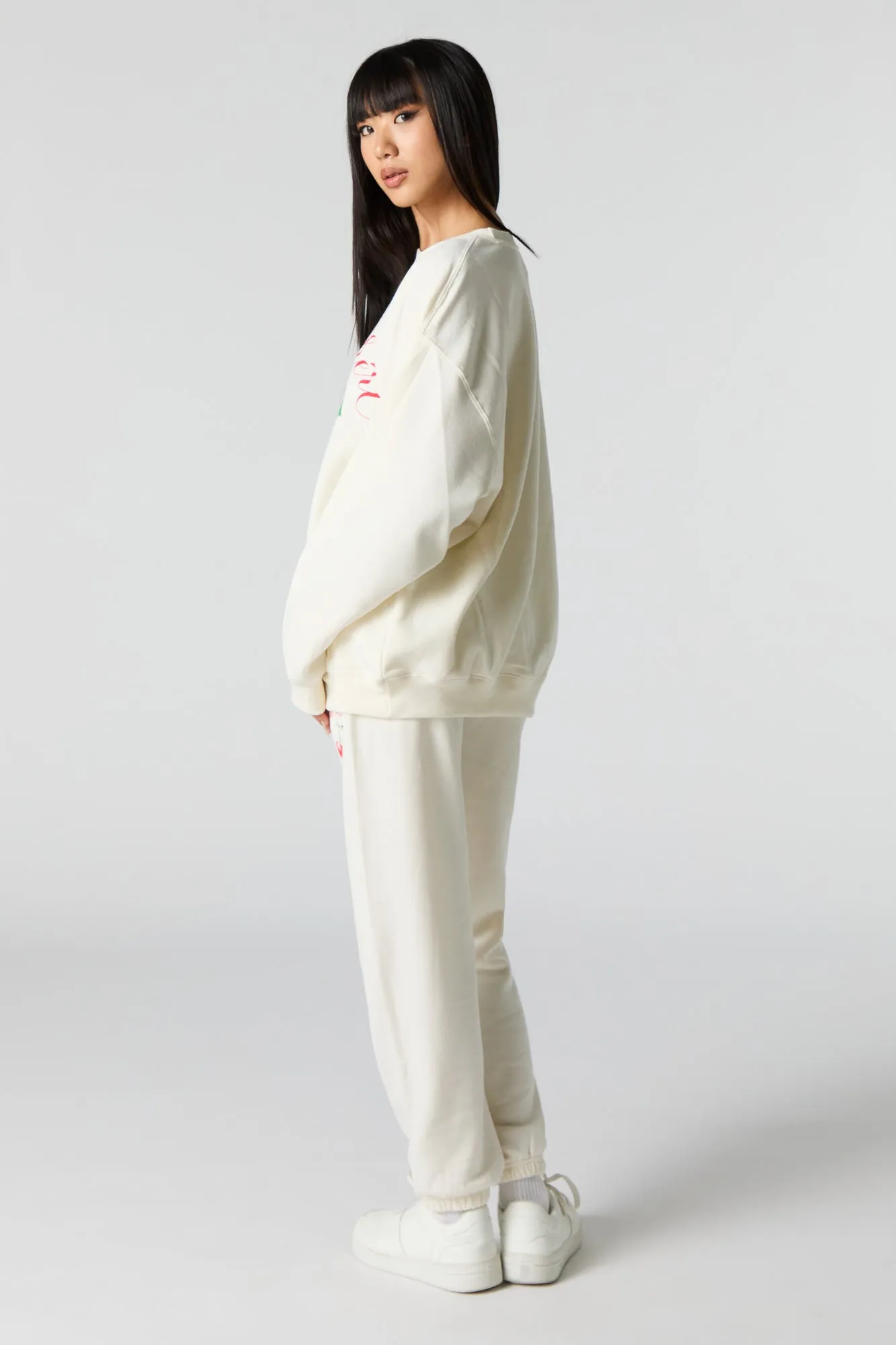 Cutesy Graphic Fleece Jogger sold by Urban Planet product image thumbnail 4