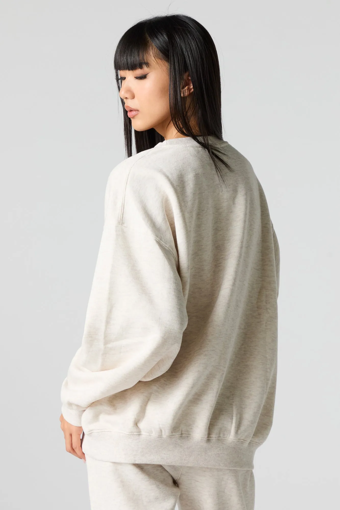 Cutesy Graphic Fleece Sweatshirt sold by Urban Planet product image thumbnail 3