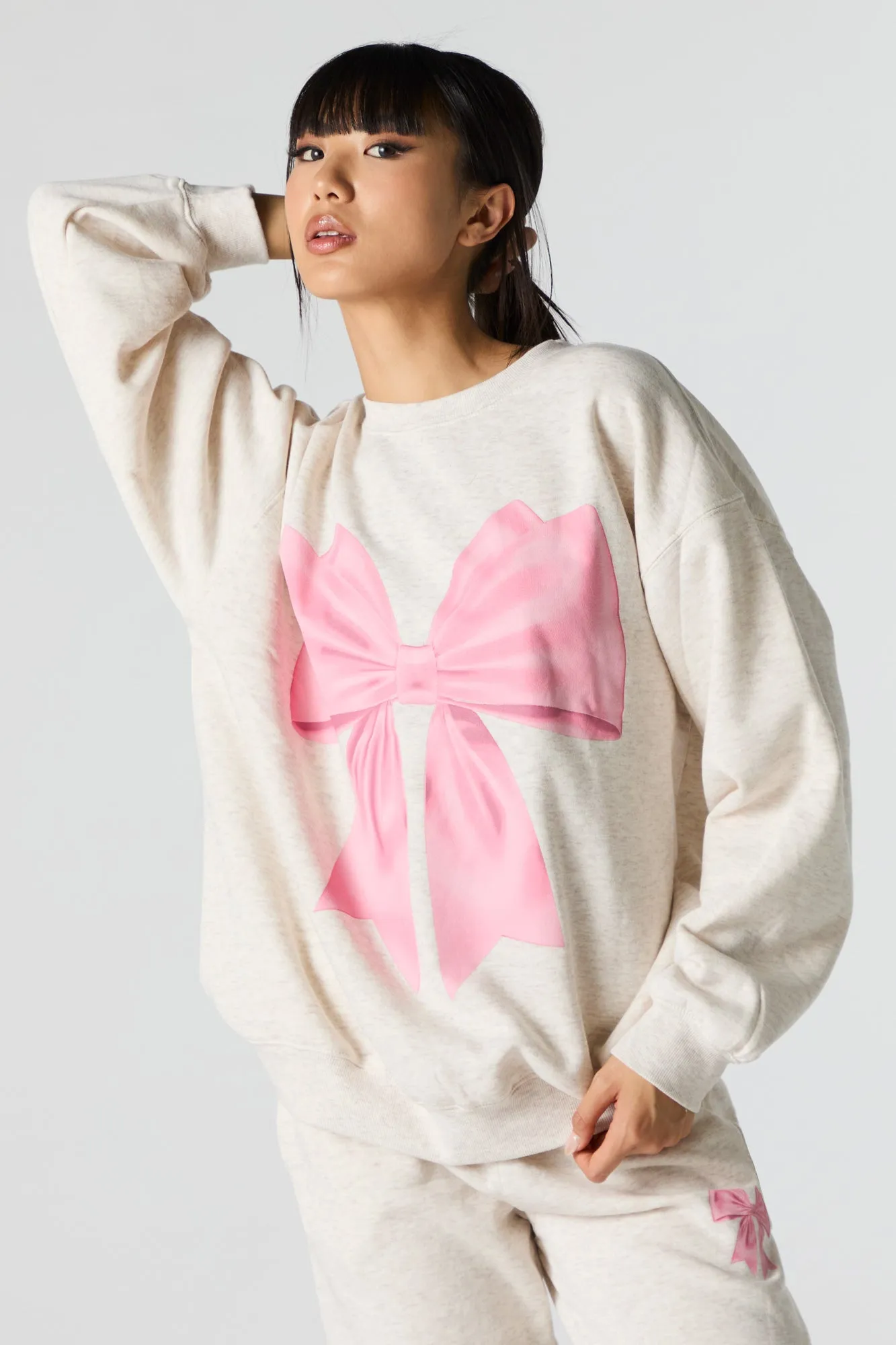 Cutesy Graphic Fleece Sweatshirt sold by Urban Planet product image thumbnail 2