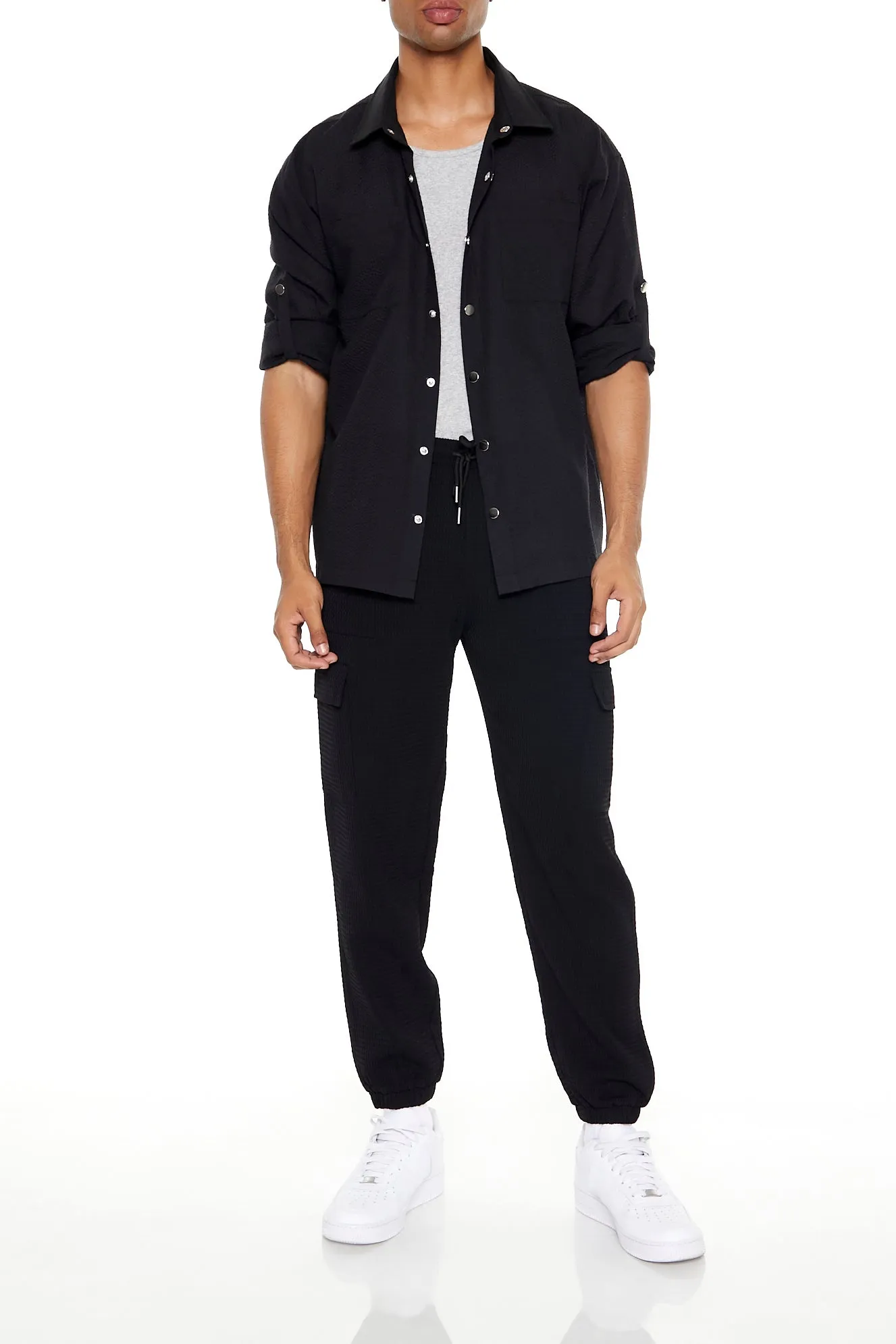 Haut boutonné texturé à manches longues sold by Urban Planet product image thumbnail 2