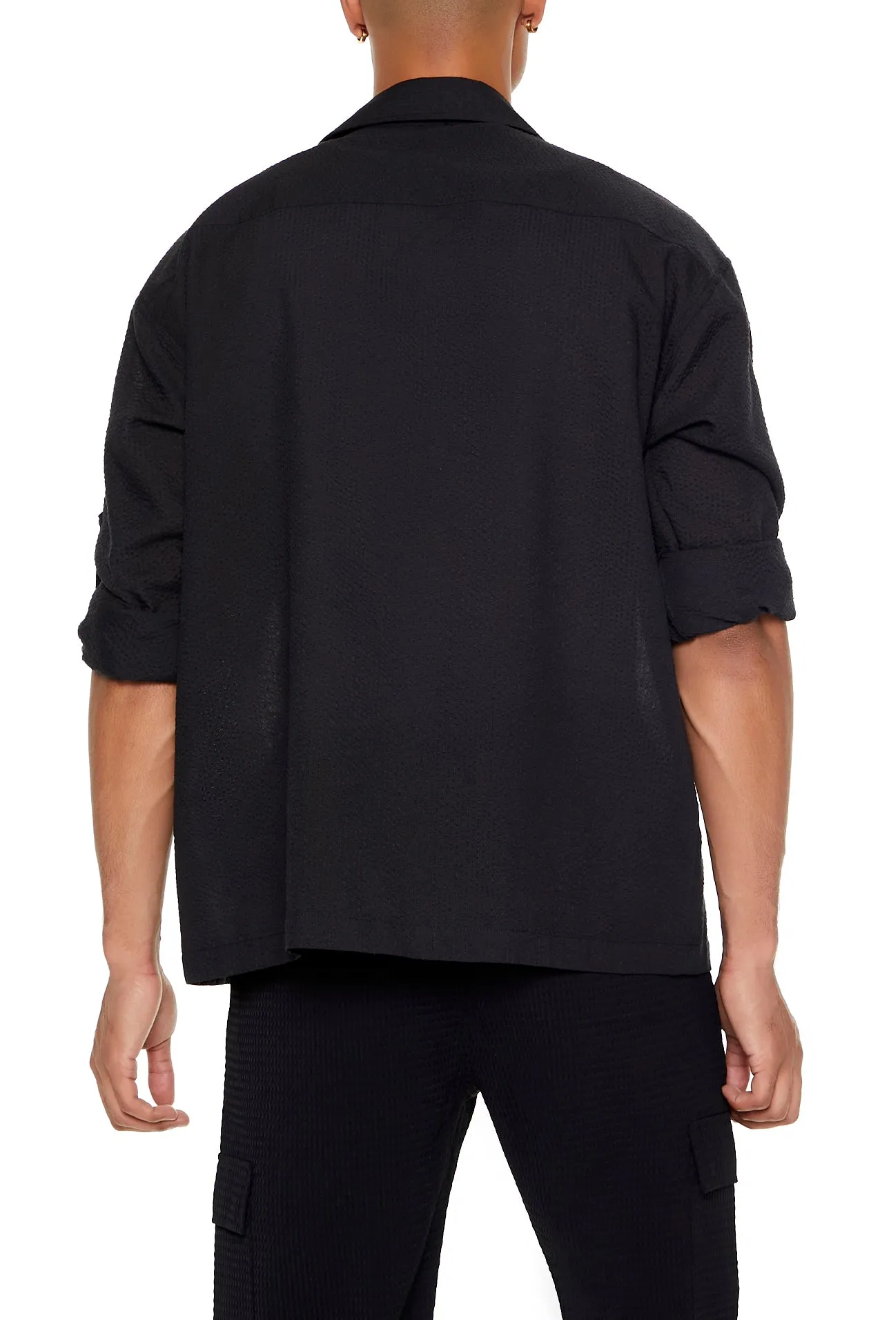 Haut boutonné texturé à manches longues sold by Urban Planet product image thumbnail 3