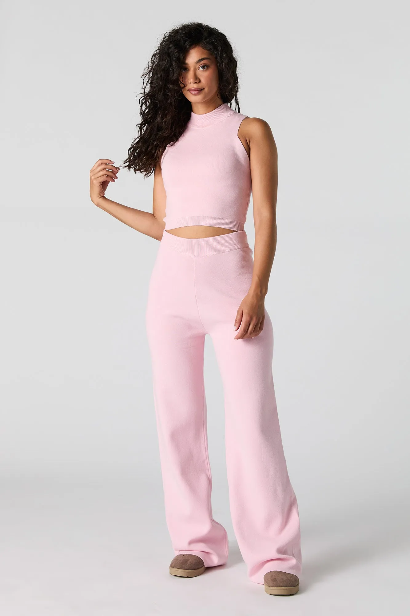 Knit Wide Leg Pant sold by Urban Planet