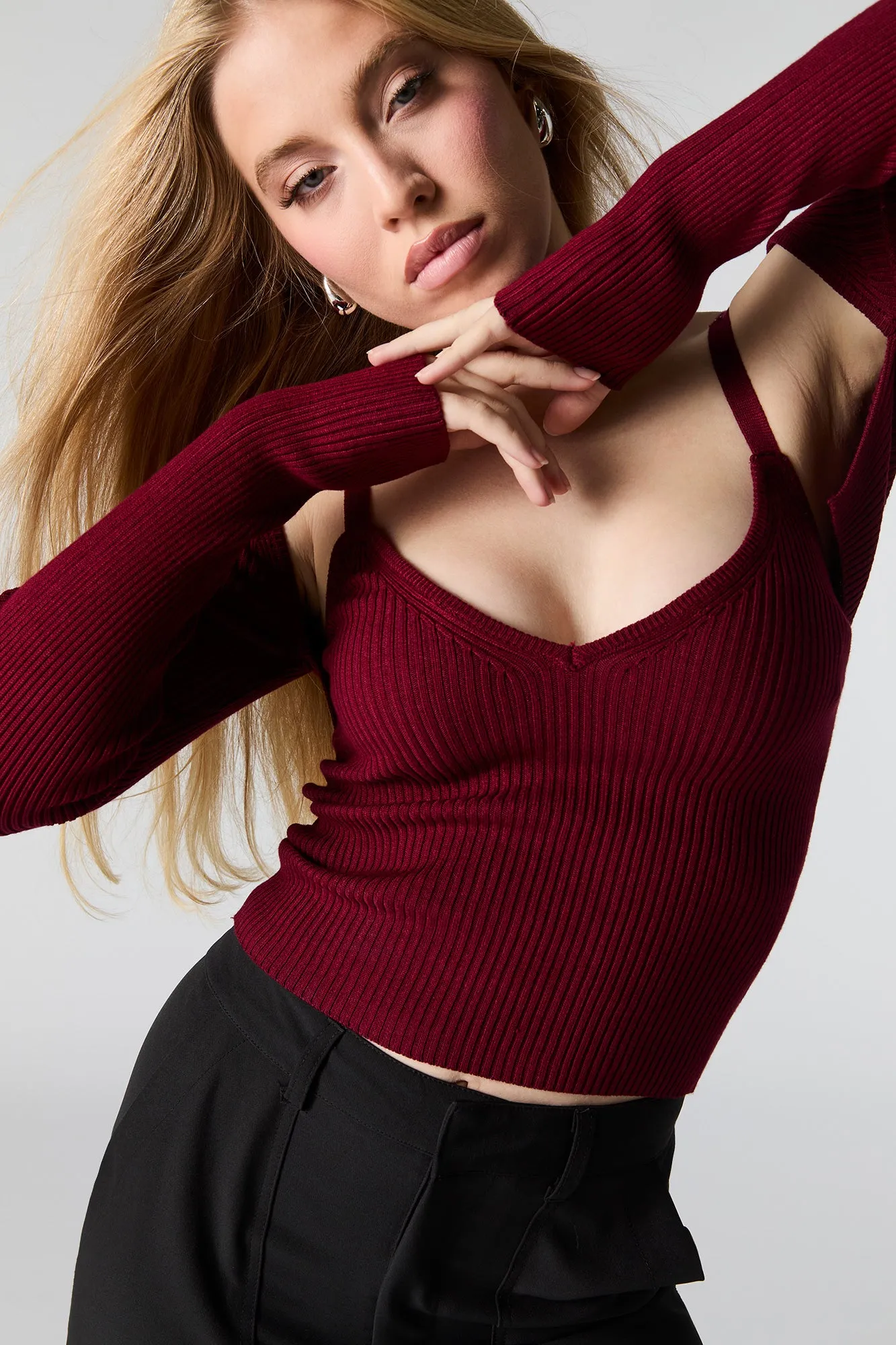 Ensemble avec débardeur et boléro en tricot côtelé sold by Urban Planet