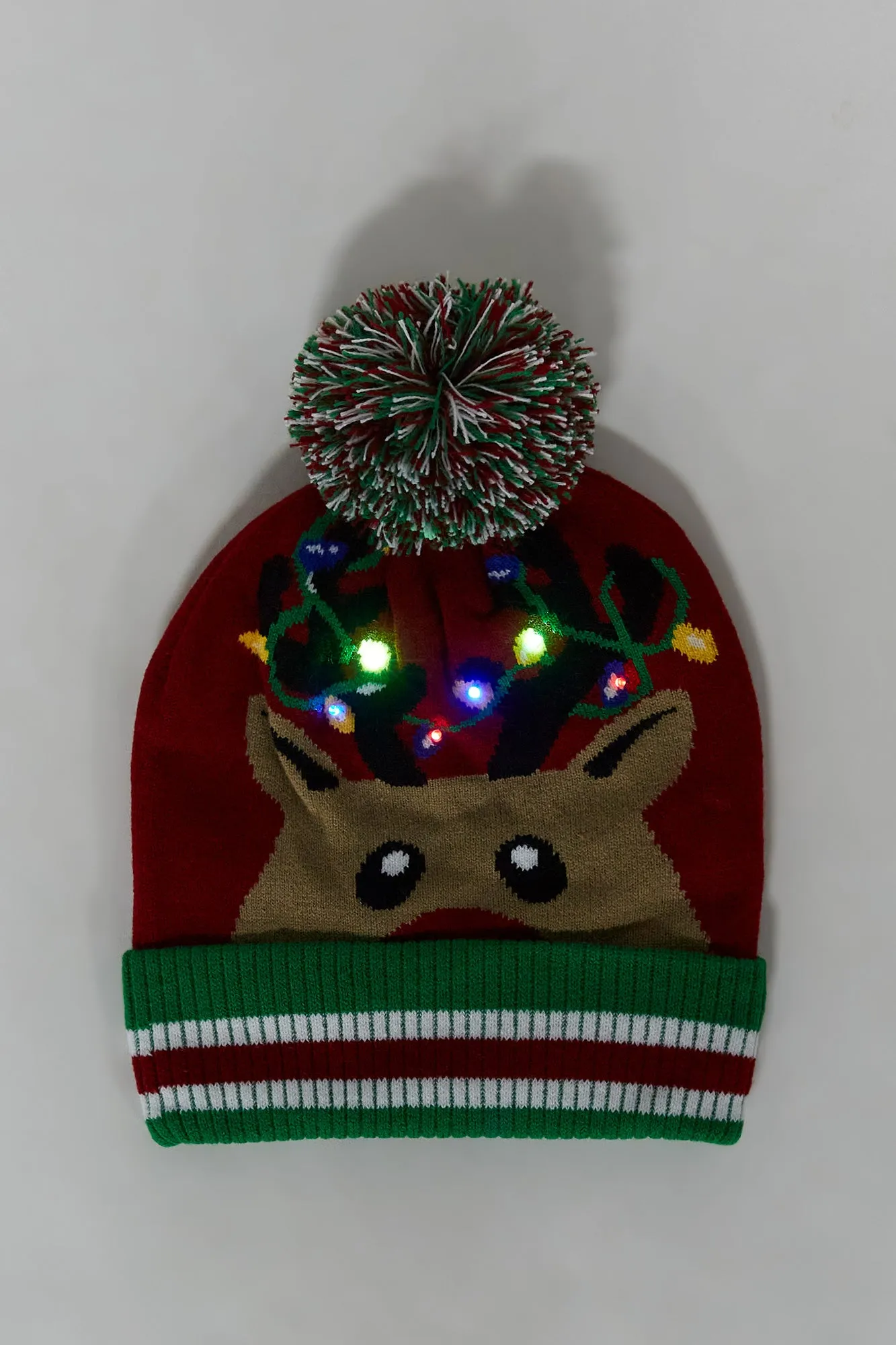 Let it Snow Christmas Light Up Beanie sold by Urban Planet