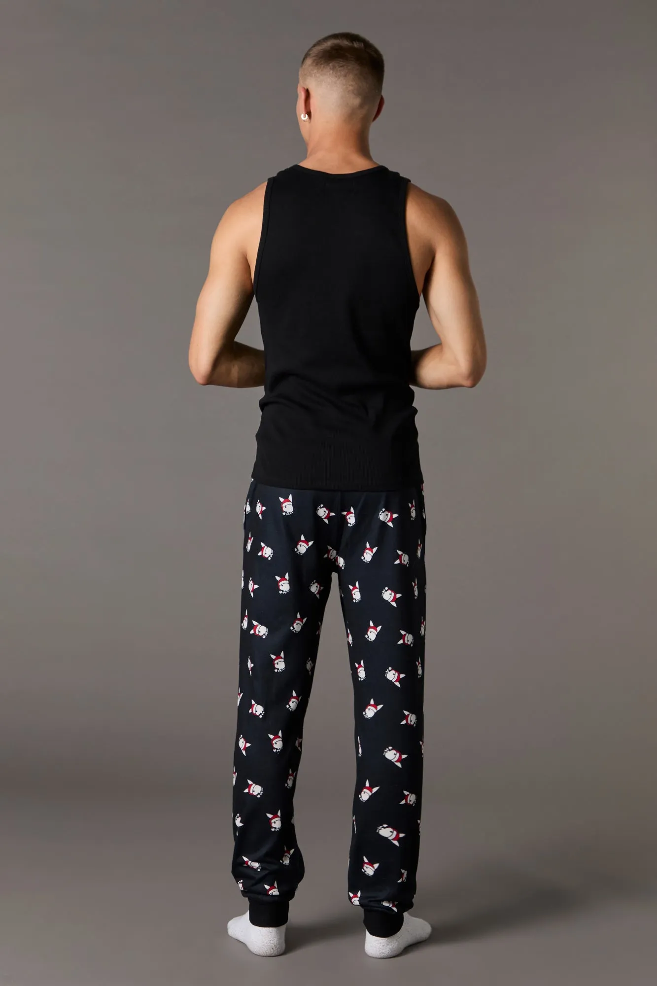 Playboy Print Christmas Pajama Jogger sold by Urban Planet product image thumbnail 3