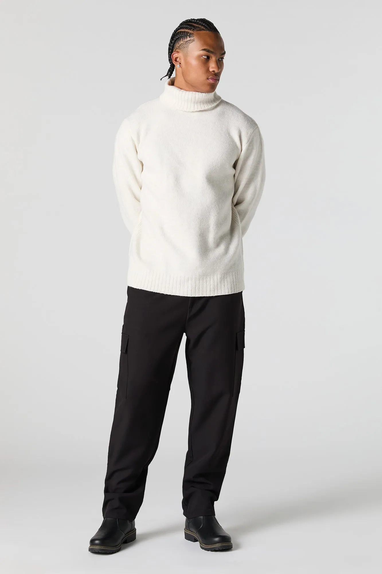 Pantalon cargo uni à taille coullissante sold by Urban Planet product image thumbnail 2