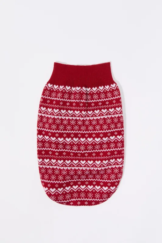 Chandail de Noël en jersey jacquard pour animal de compagnie sold by Urban Planet