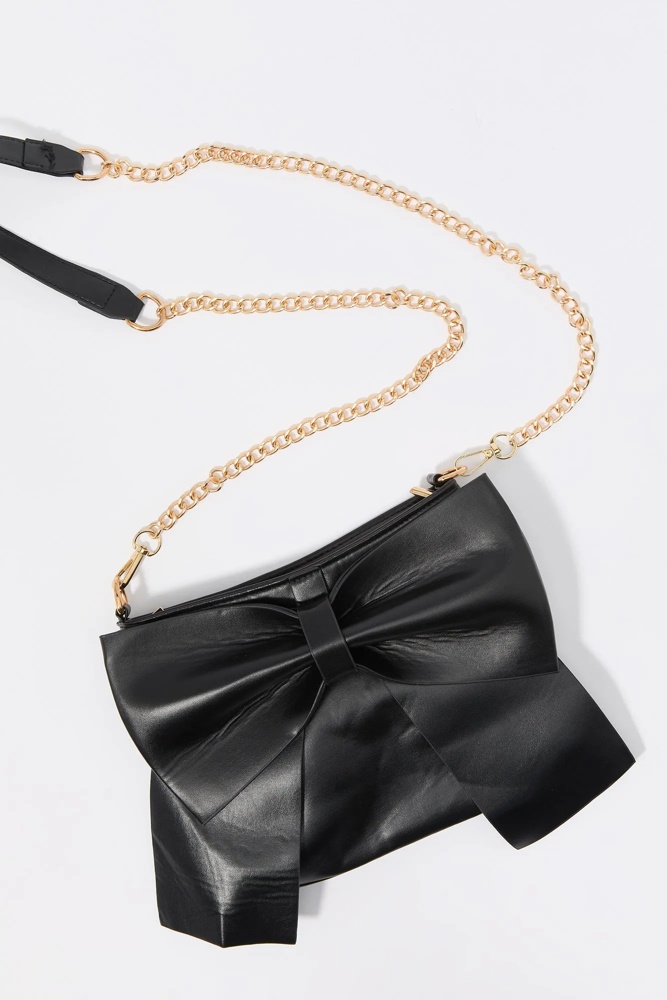 Faux Leather Bow Crossbody Purse sold by Urban Planet product image thumbnail 4