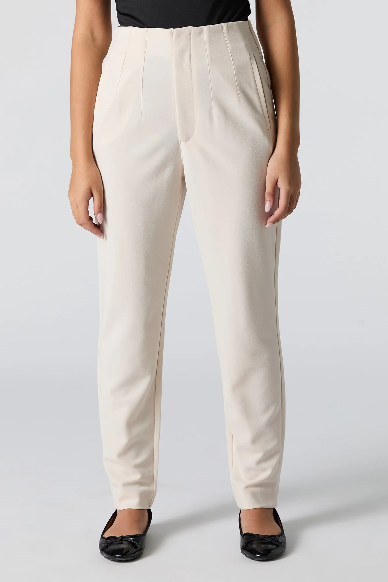 Crepe Pleated Slim Dress Pant sold by Urban Planet product image thumbnail 2