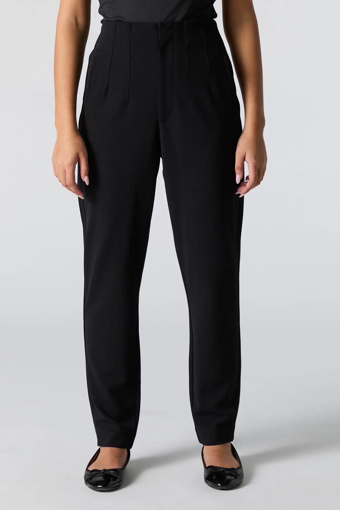 Pantalon habillé mince plissé en crêpe sold by Urban Planet product image thumbnail 5