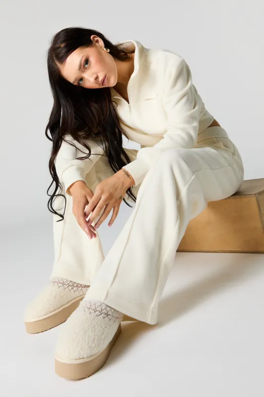 Active Polar Fleece Wide Leg Pant sold by Urban Planet
