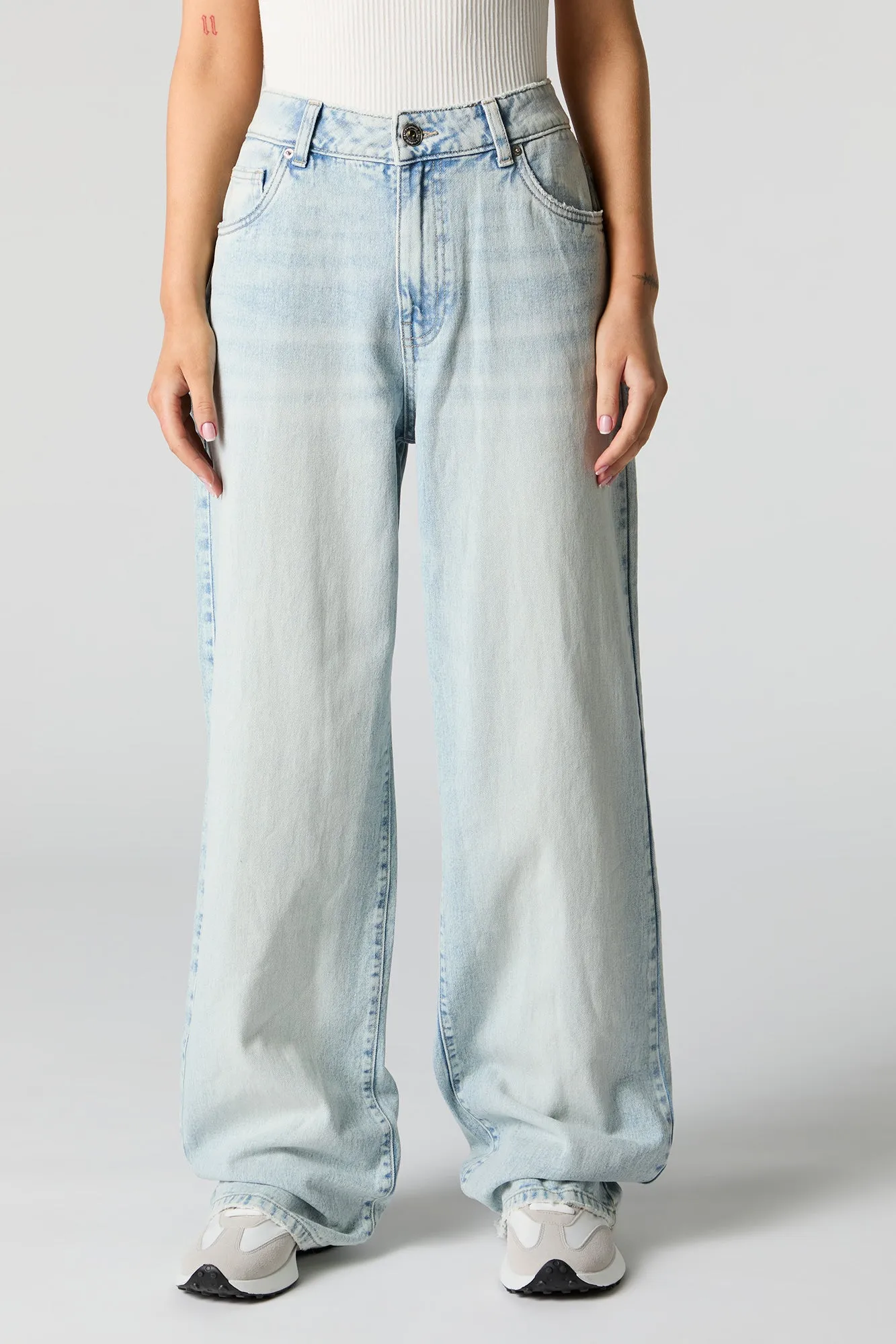Light Wash Wide Leg Jean sold by Urban Planet product image thumbnail 2
