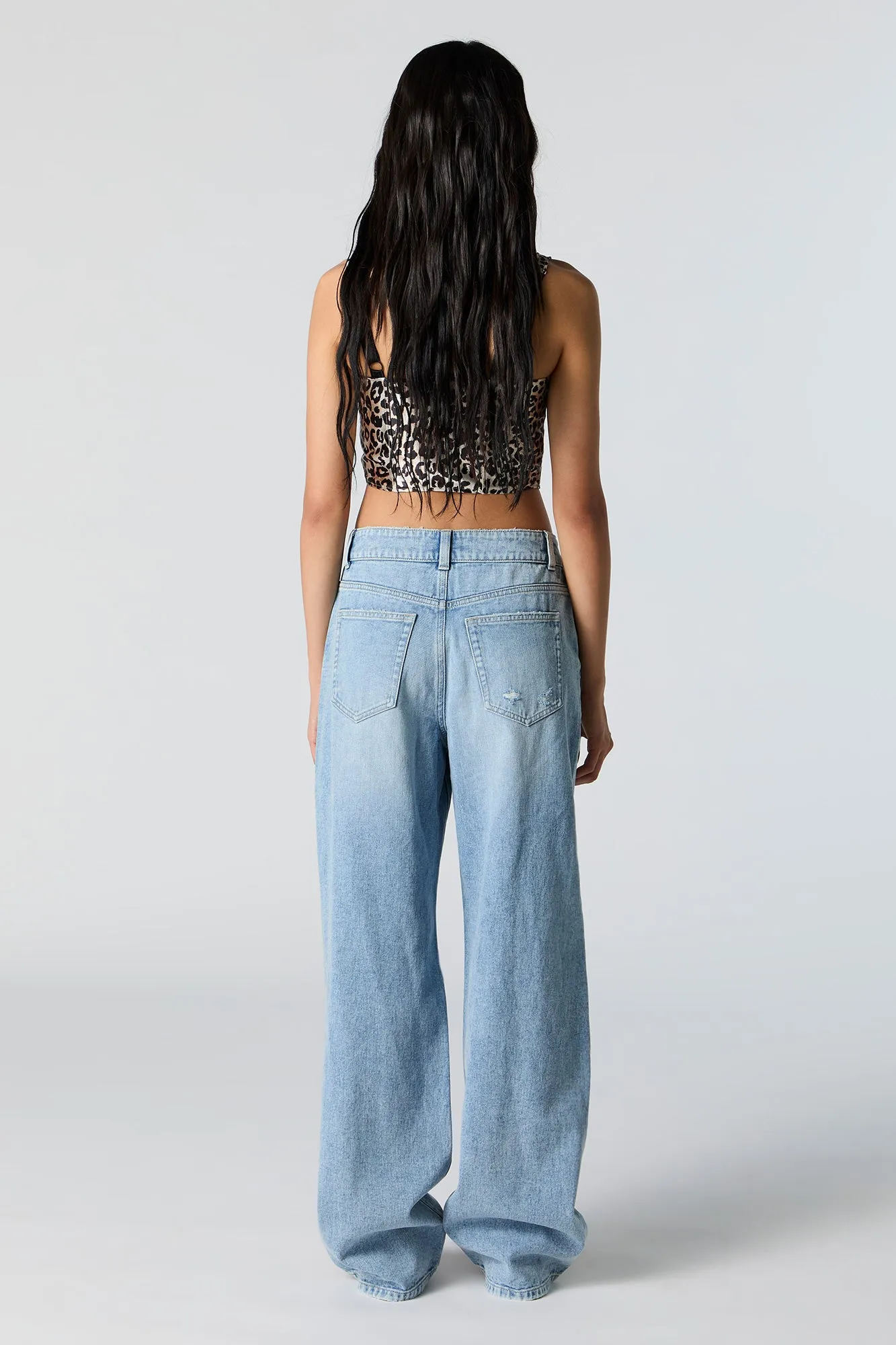 Ultra Distressed High Rise Wide Leg Jean sold by Urban Planet product image thumbnail 3