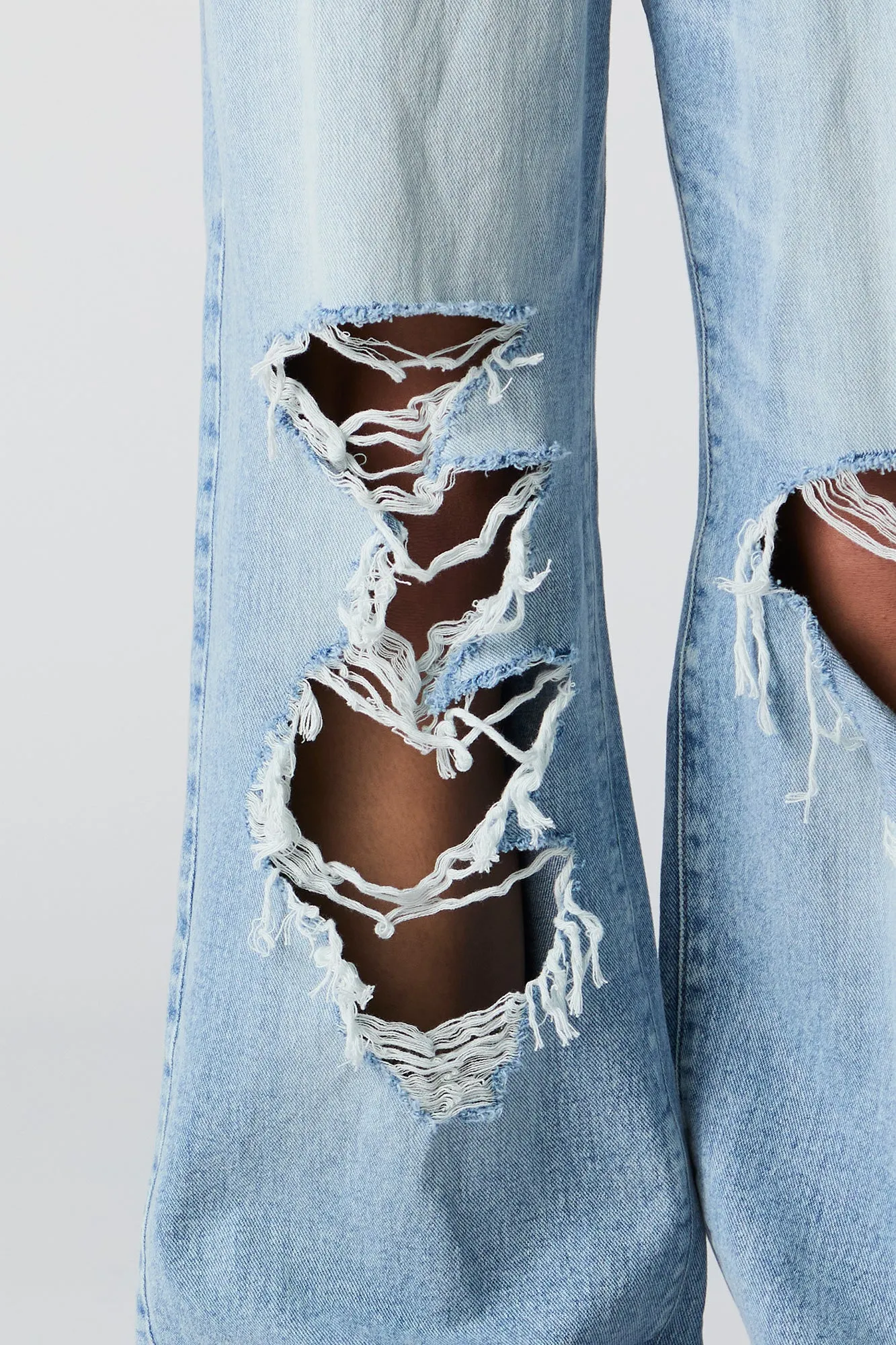 Ultra Distressed High Rise Wide Leg Jean sold by Urban Planet product image thumbnail 4