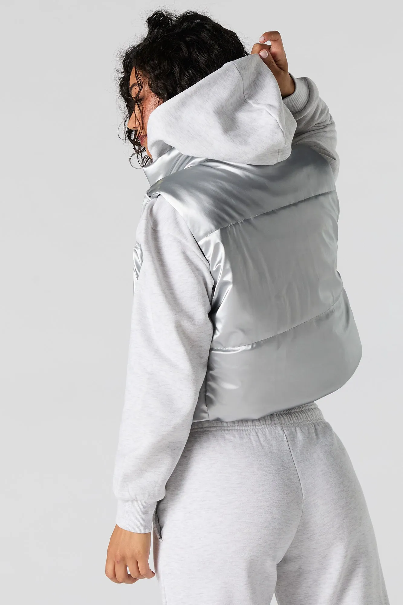 Veste bouffante en similicourt luisant sold by Urban Planet product image thumbnail 2