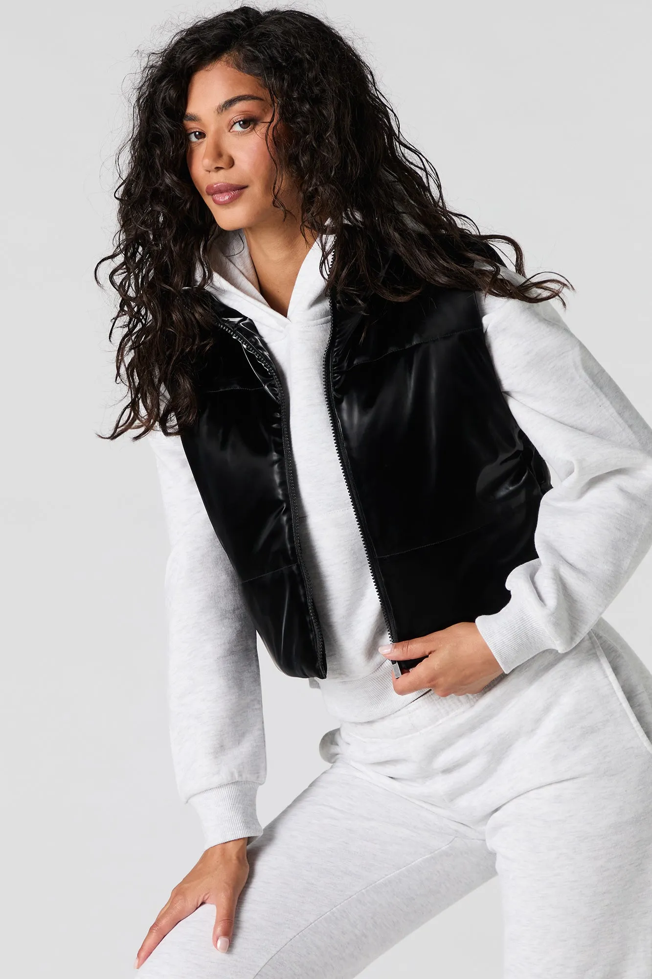 Veste bouffante en similicourt luisant sold by Urban Planet product image thumbnail 4