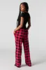 Plaid Plush Pajama Bottom sold by Urban Planet