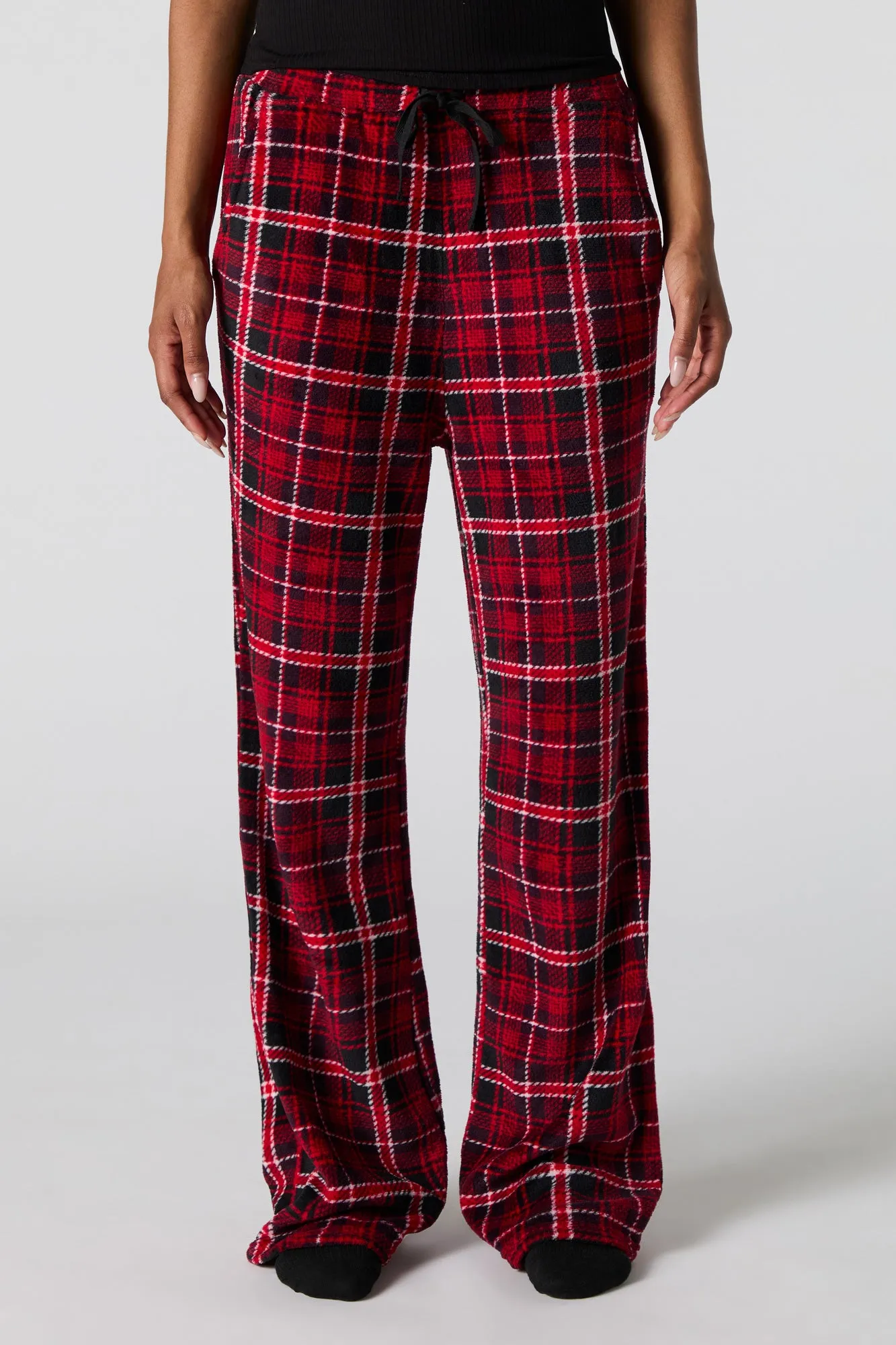 Plaid Plush Pajama Bottom sold by Urban Planet product image thumbnail 5