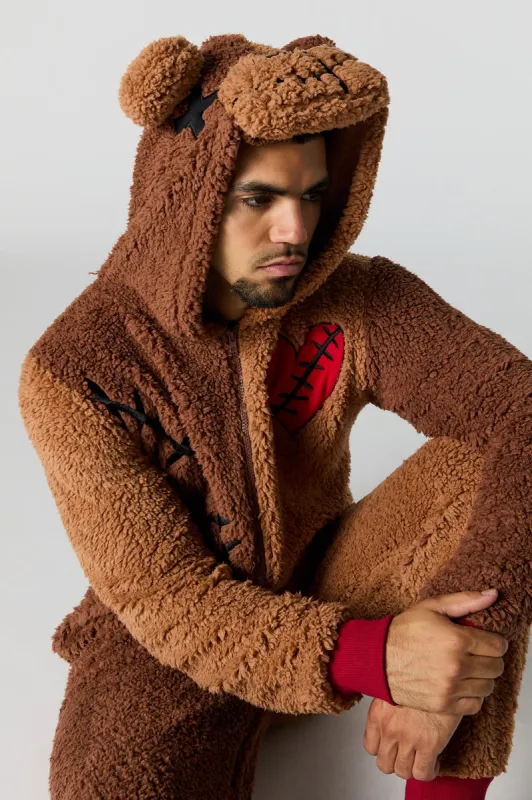 3D Sherpa Bear Onesie sold by Urban Planet