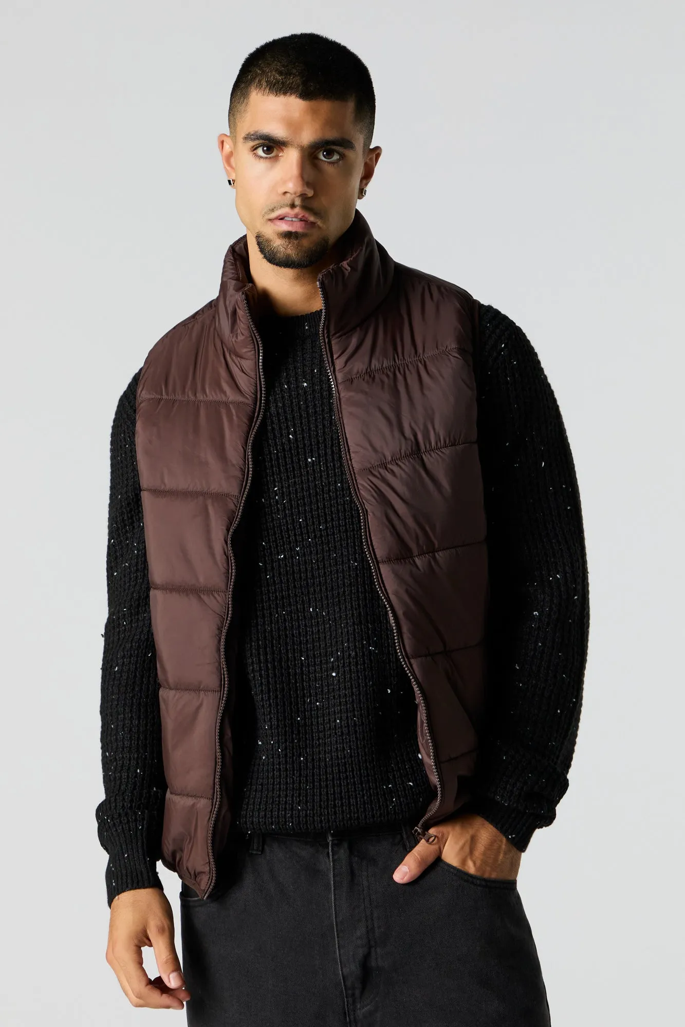 Veste bouffante ave col cheminée sold by Urban Planet