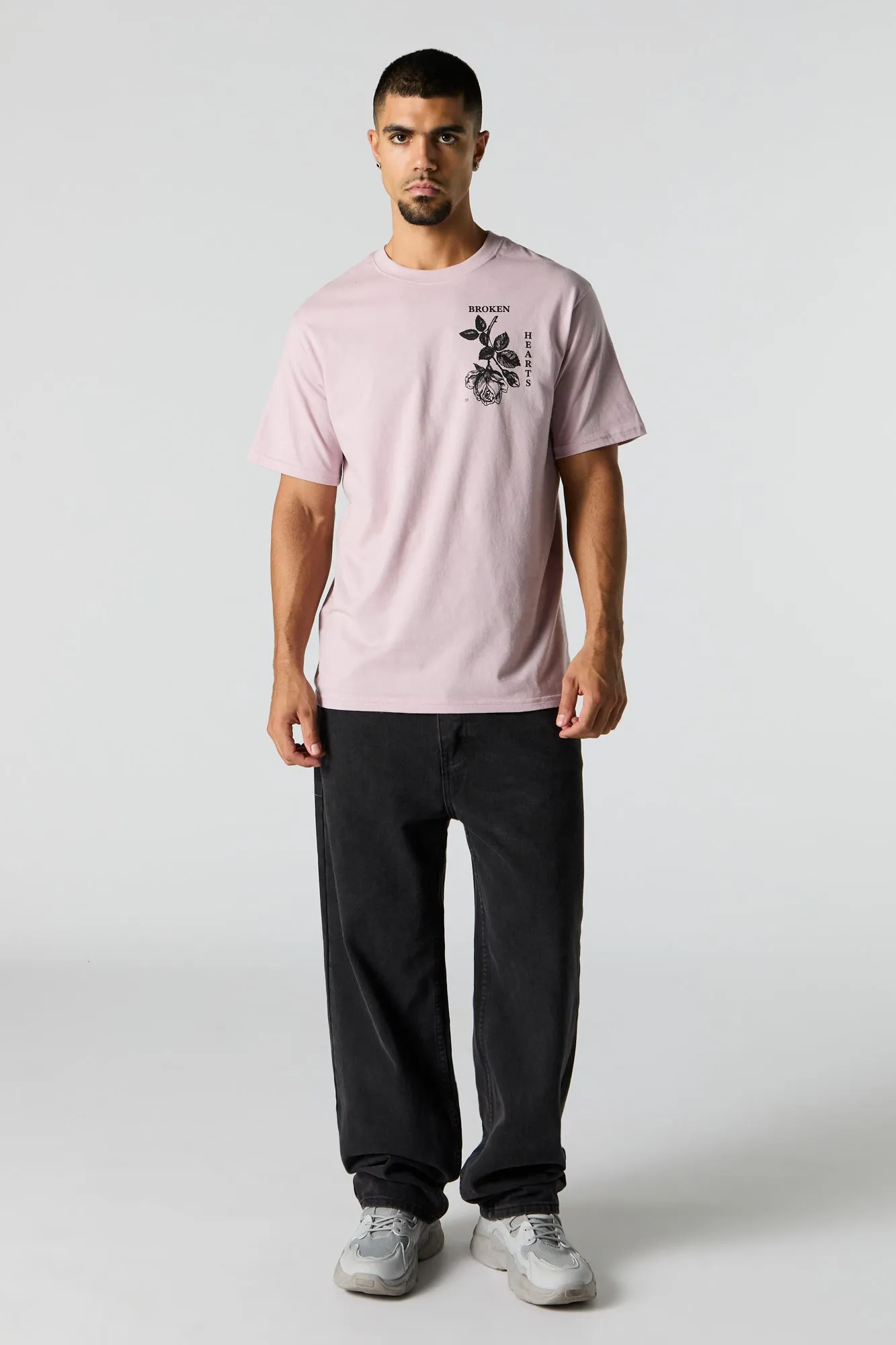 Broken Hearts Graphic T-Shirt sold by Urban Planet product image thumbnail 2