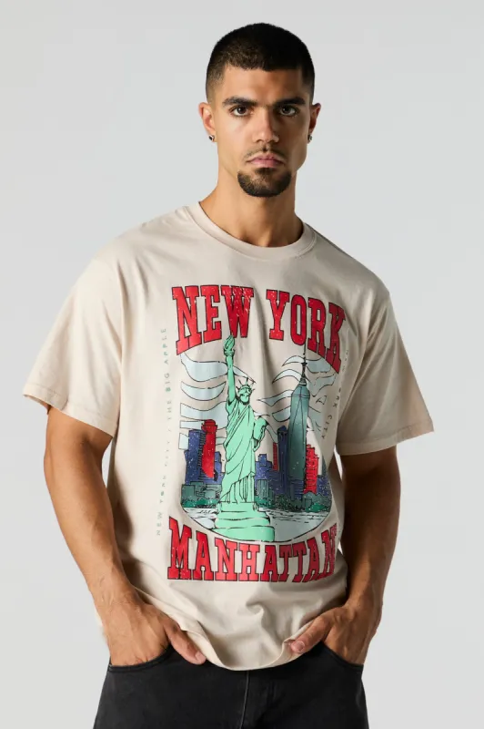 T-shirt à imprimé New York Manhattan sold by Urban Planet