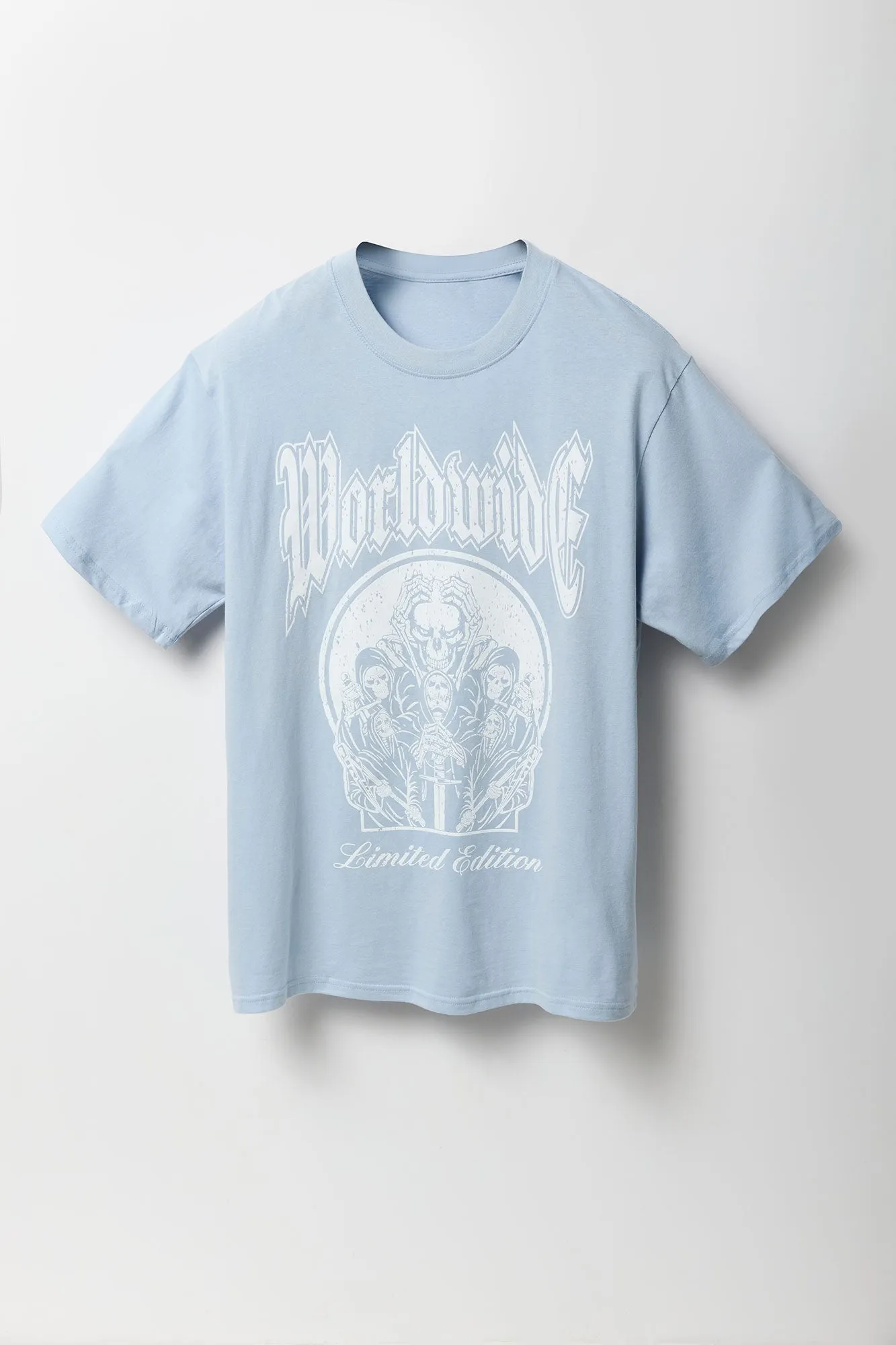 T-shirt à imprimé Worldwide Skull sold by Urban Planet product image thumbnail 4