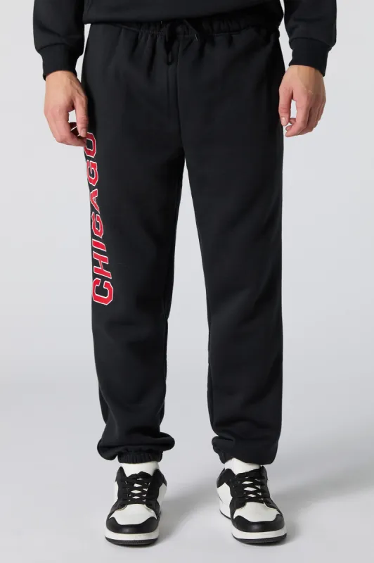 Chicago Graphic Fleece Jogger sold by Urban Planet