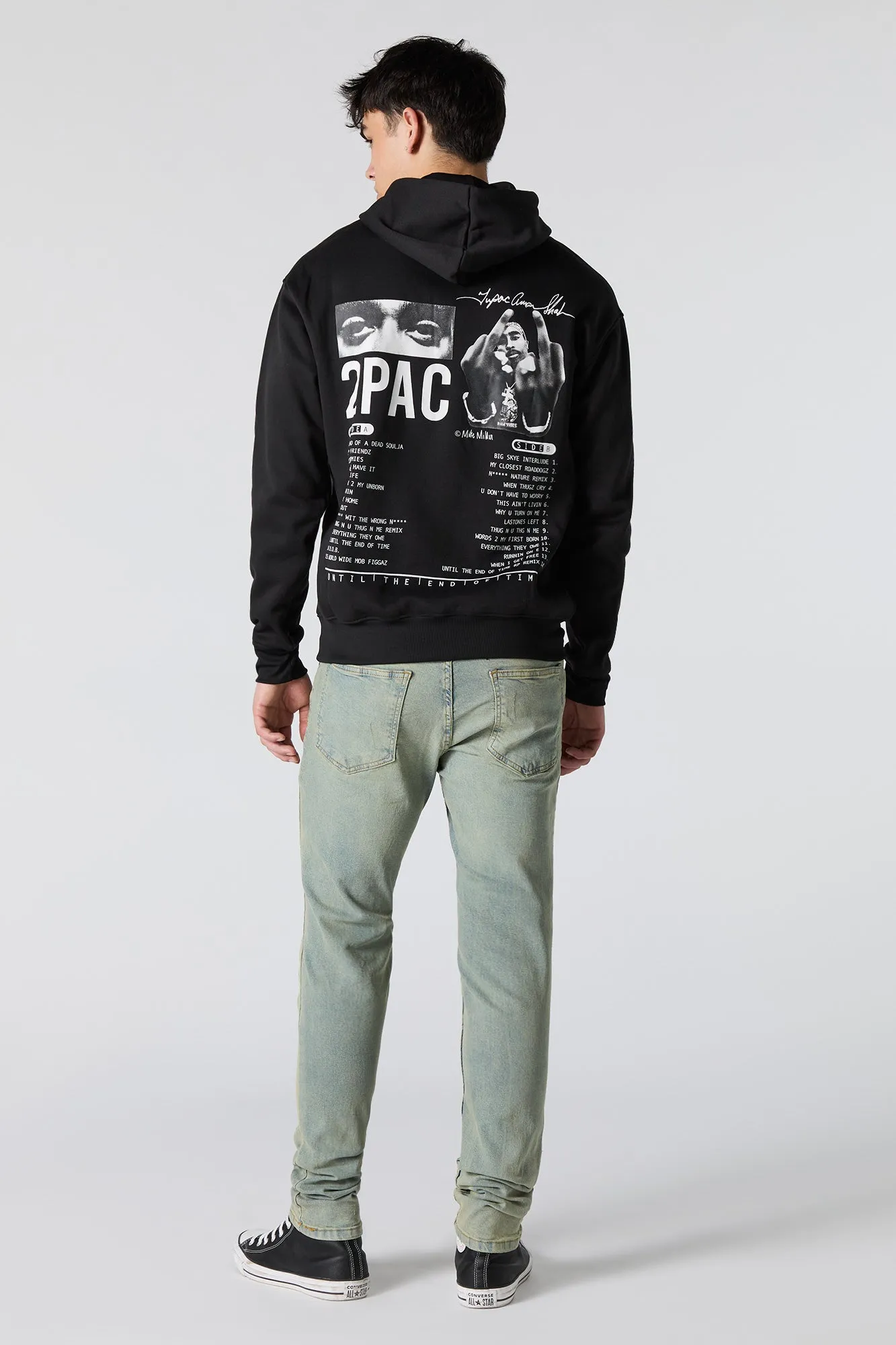 Jean ajusté d'aspect usé délavé vintage pâle sold by Urban Planet product image thumbnail 3