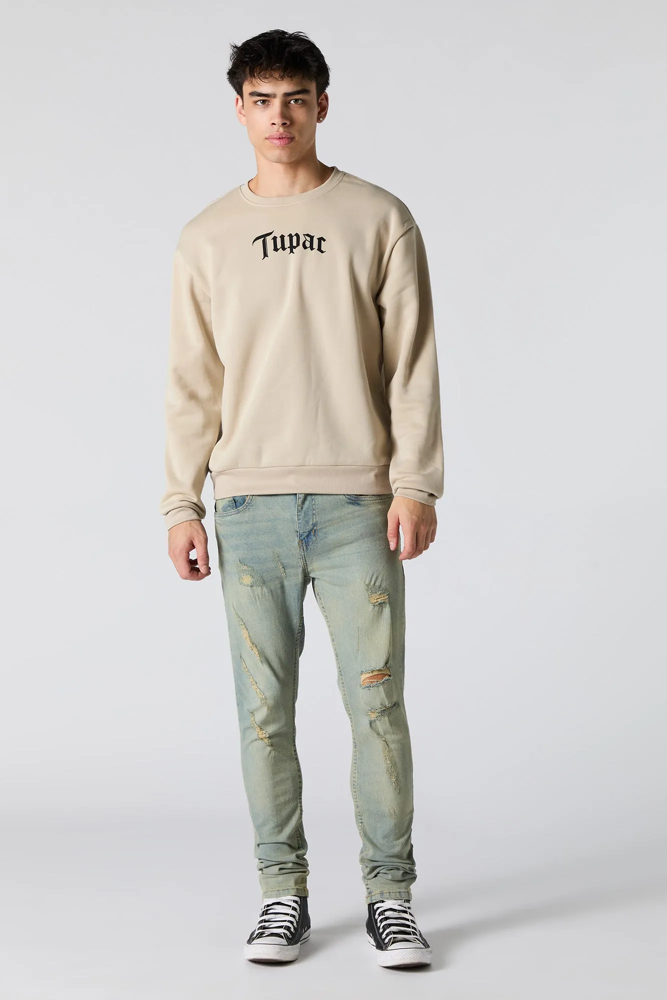 Chandail en molleton à imprimé Tupac sold by Urban Planet product image thumbnail 3