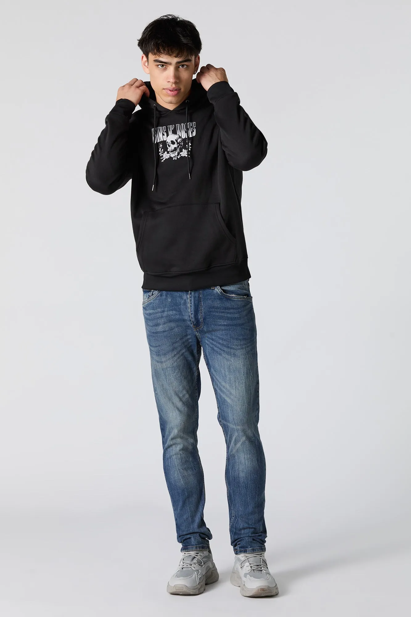 Haut à capuchon en molleton avec imprimé Guns N' Roses sold by Urban Planet product image thumbnail 3