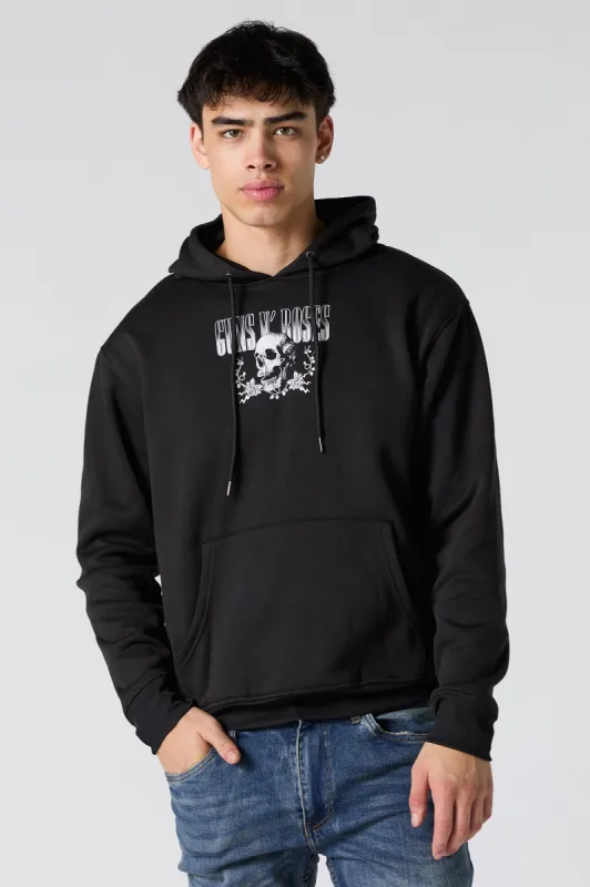 Haut à capuchon en molleton avec imprimé Guns N' Roses sold by Urban Planet