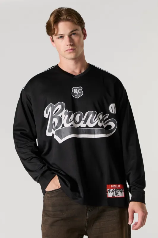 Bronx Graphic Mesh Long Sleeve Jersey sold by Urban Planet
