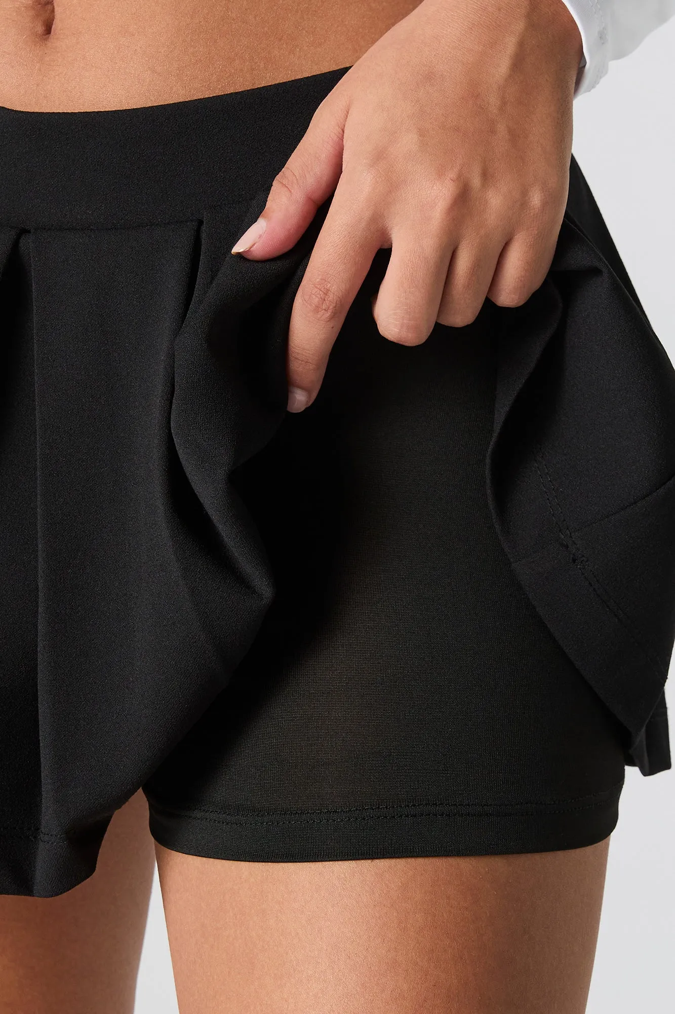 Crepe Pleated Mini Skort sold by Urban Planet product image thumbnail 4