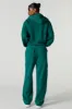 Solid Wide Leg Fleece Cargo Sweatpant sold by Urban Planet