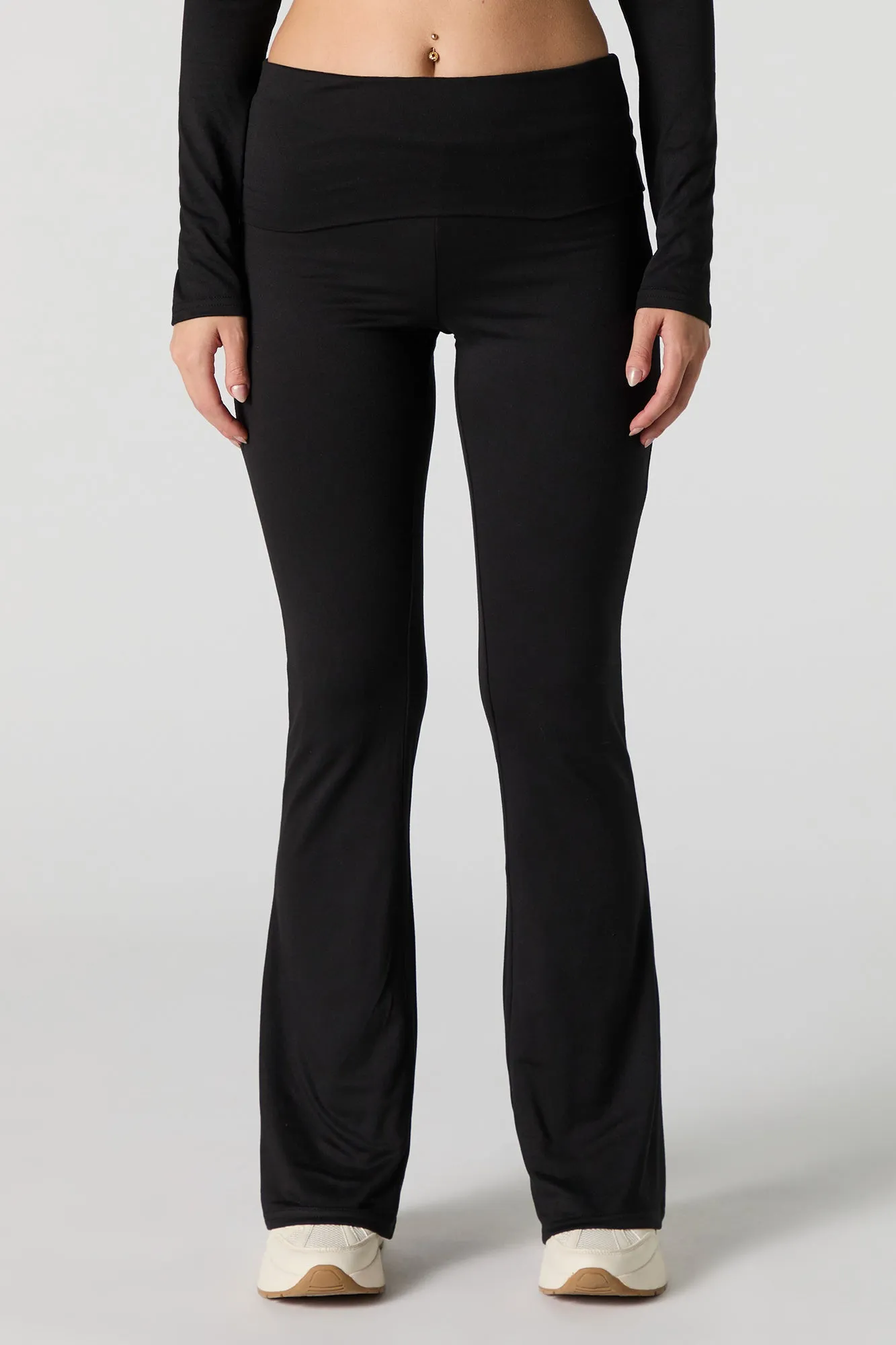Active Foldover Waist Flare Legging sold by Urban Planet product image thumbnail 5