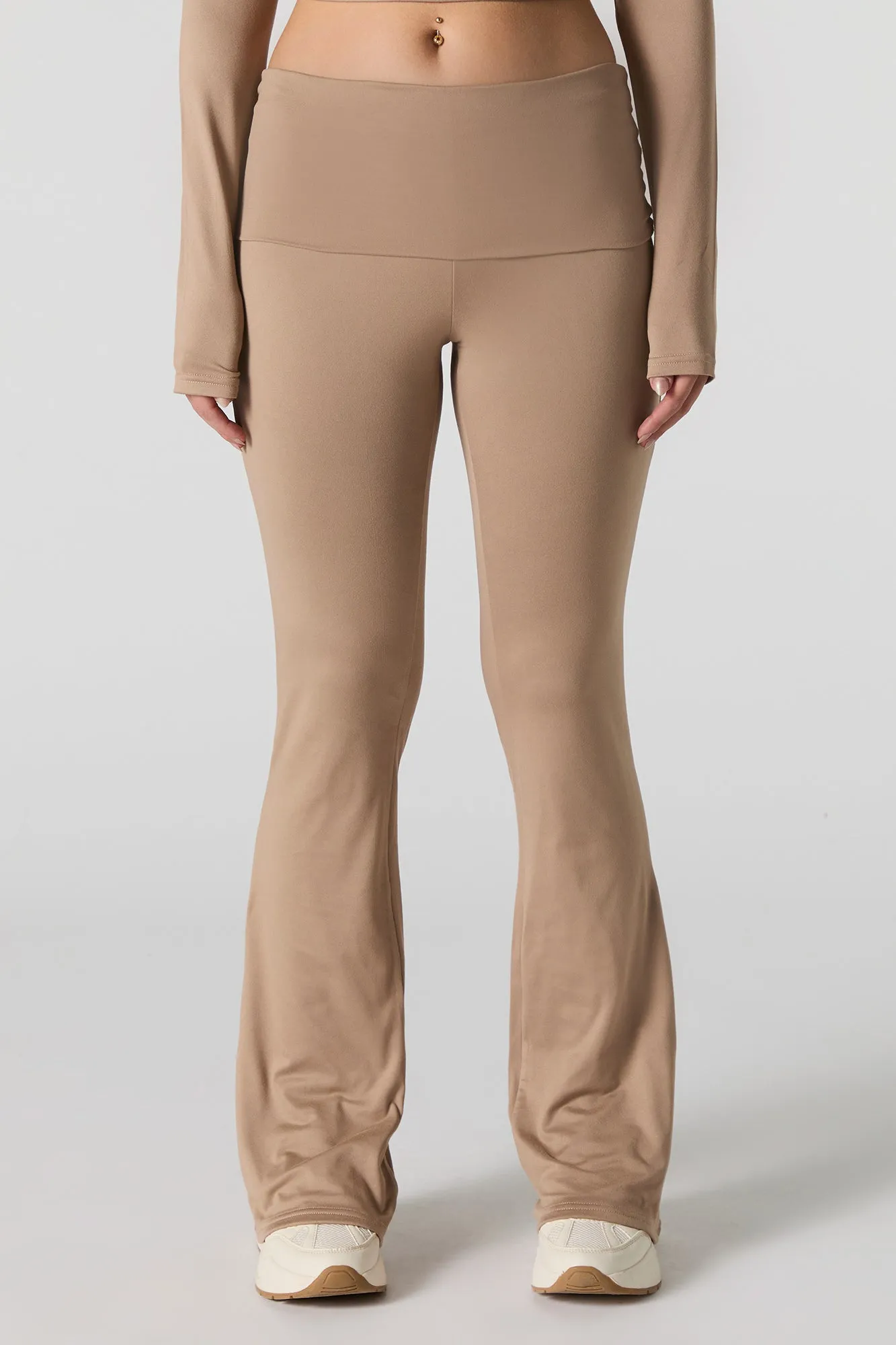 Active Foldover Waist Flare Legging sold by Urban Planet product image thumbnail 2