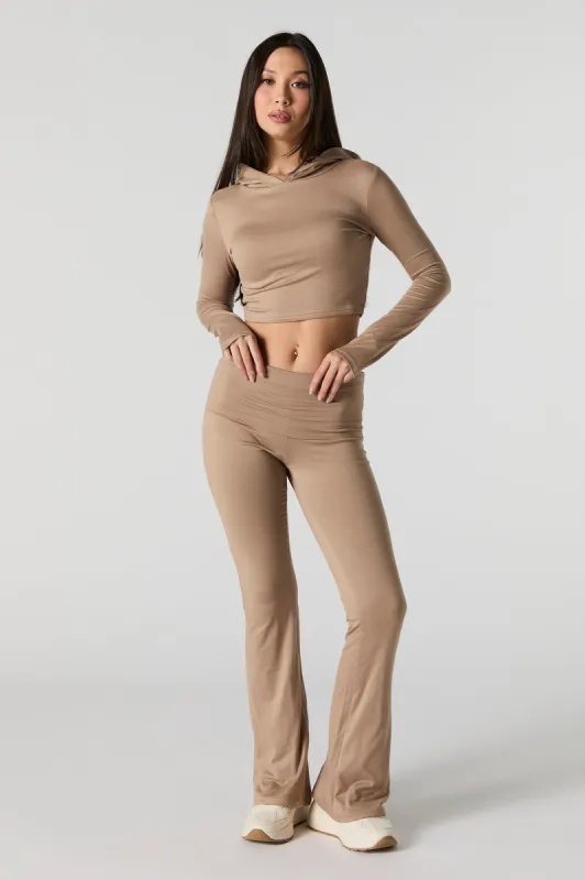 Active Foldover Waist Flare Legging sold by Urban Planet