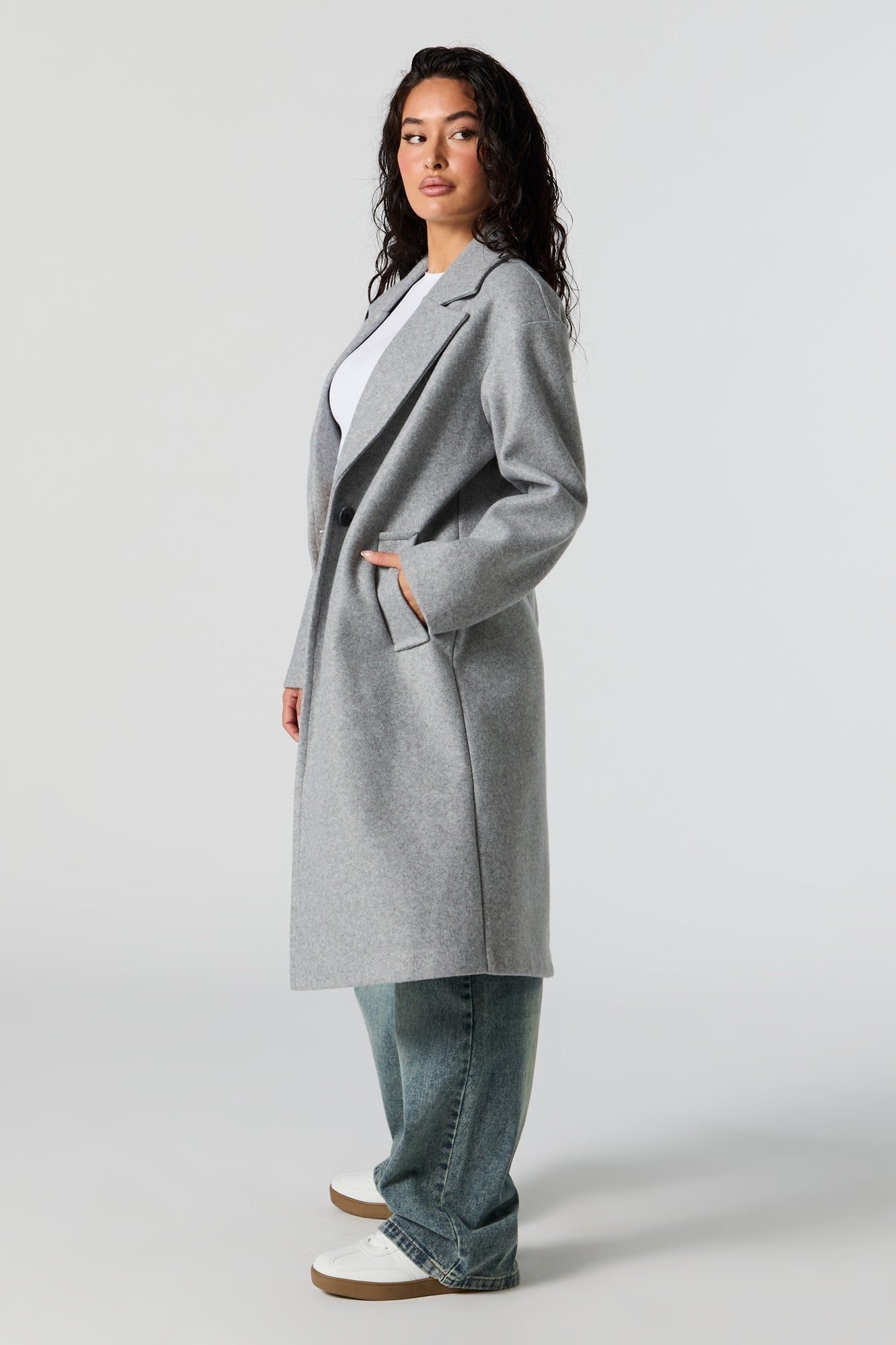 Single Buttoned Collared Jacket sold by Urban Planet product image thumbnail 2