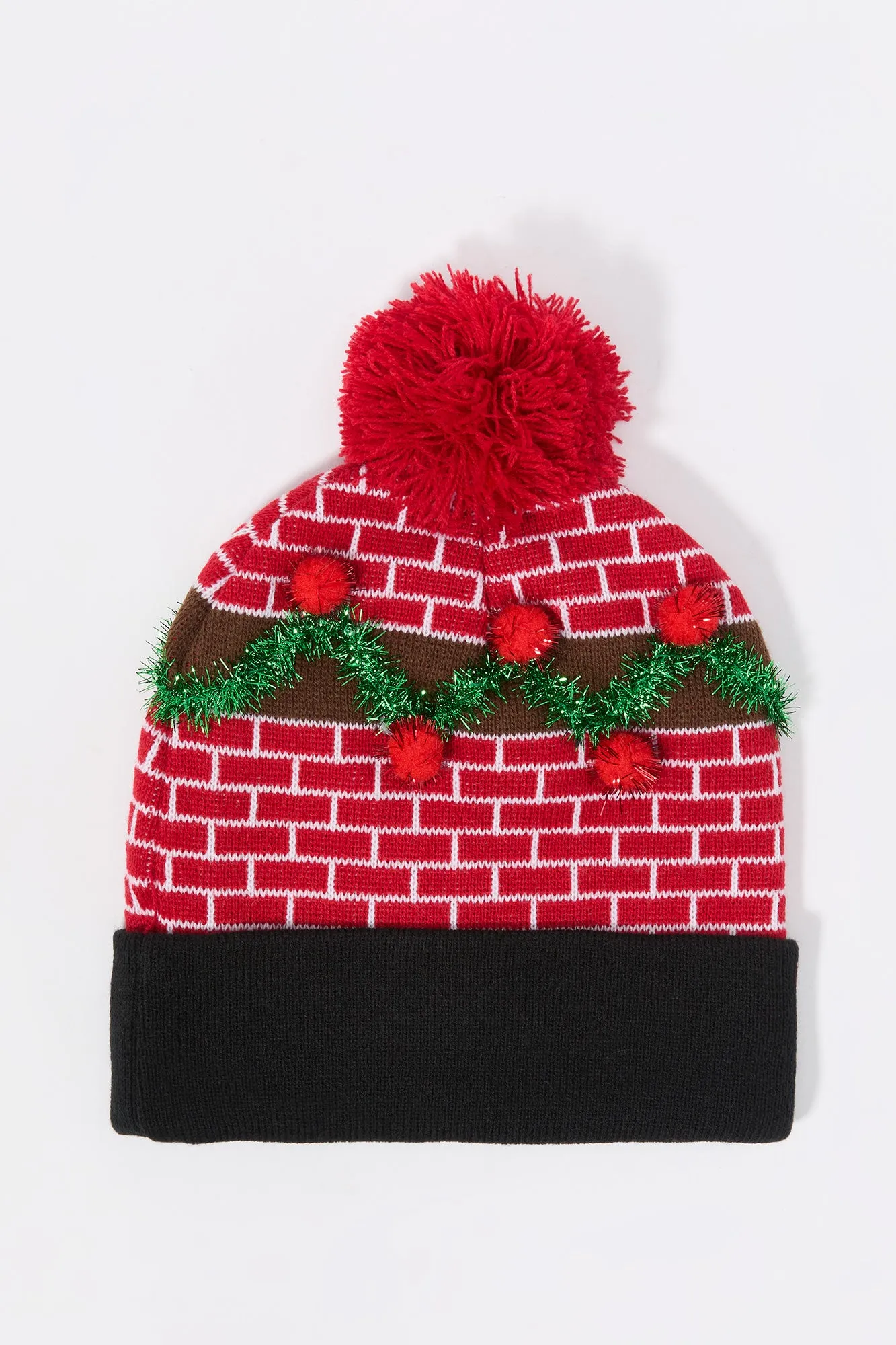 Christmas Tinsel Pom Pom Beanie sold by Urban Planet product image thumbnail 2