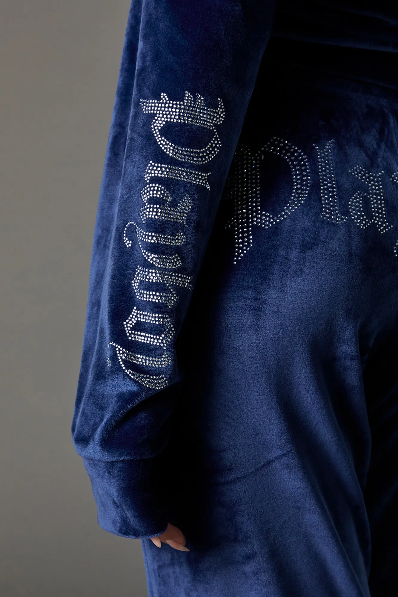 Playboy Rhinestone Velour Zip-Up Hoodie sold by Urban Planet product image thumbnail 5