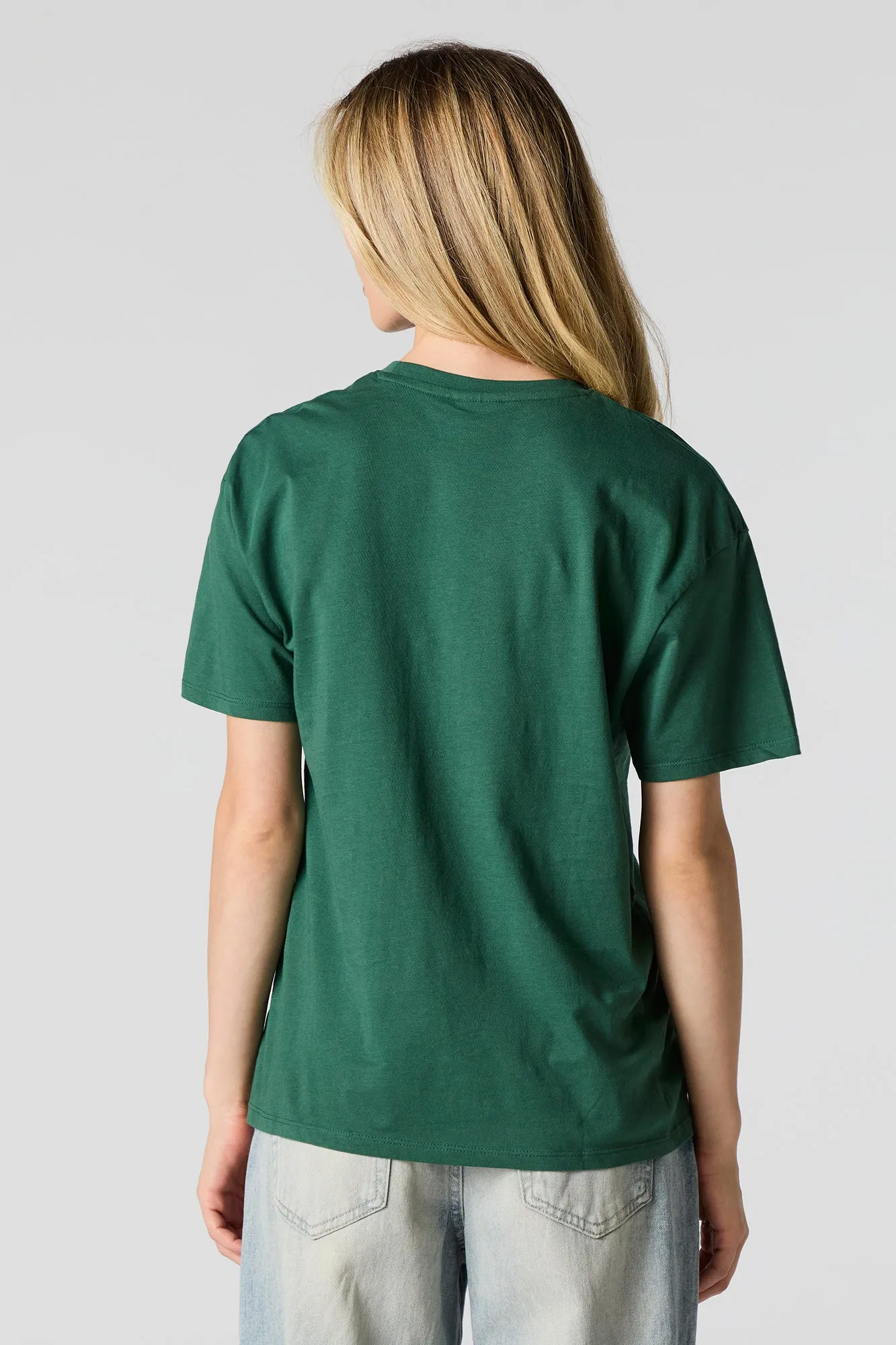 Grinch Christmas Graphic Boyfriend T-Shirt sold by Urban Planet product image thumbnail 3