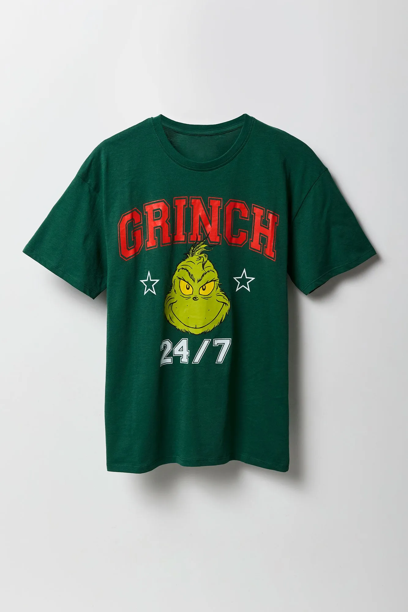 Grinch Christmas Graphic Boyfriend T-Shirt sold by Urban Planet product image thumbnail 4