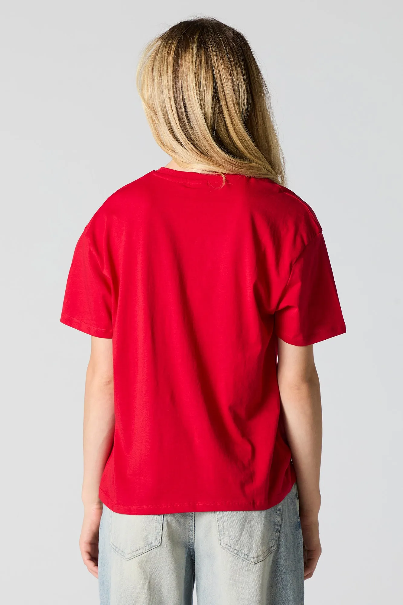 T-shirt de coupe garçonne à imprimé My Melody & Kuromi de Noël sold by Urban Planet product image thumbnail 3