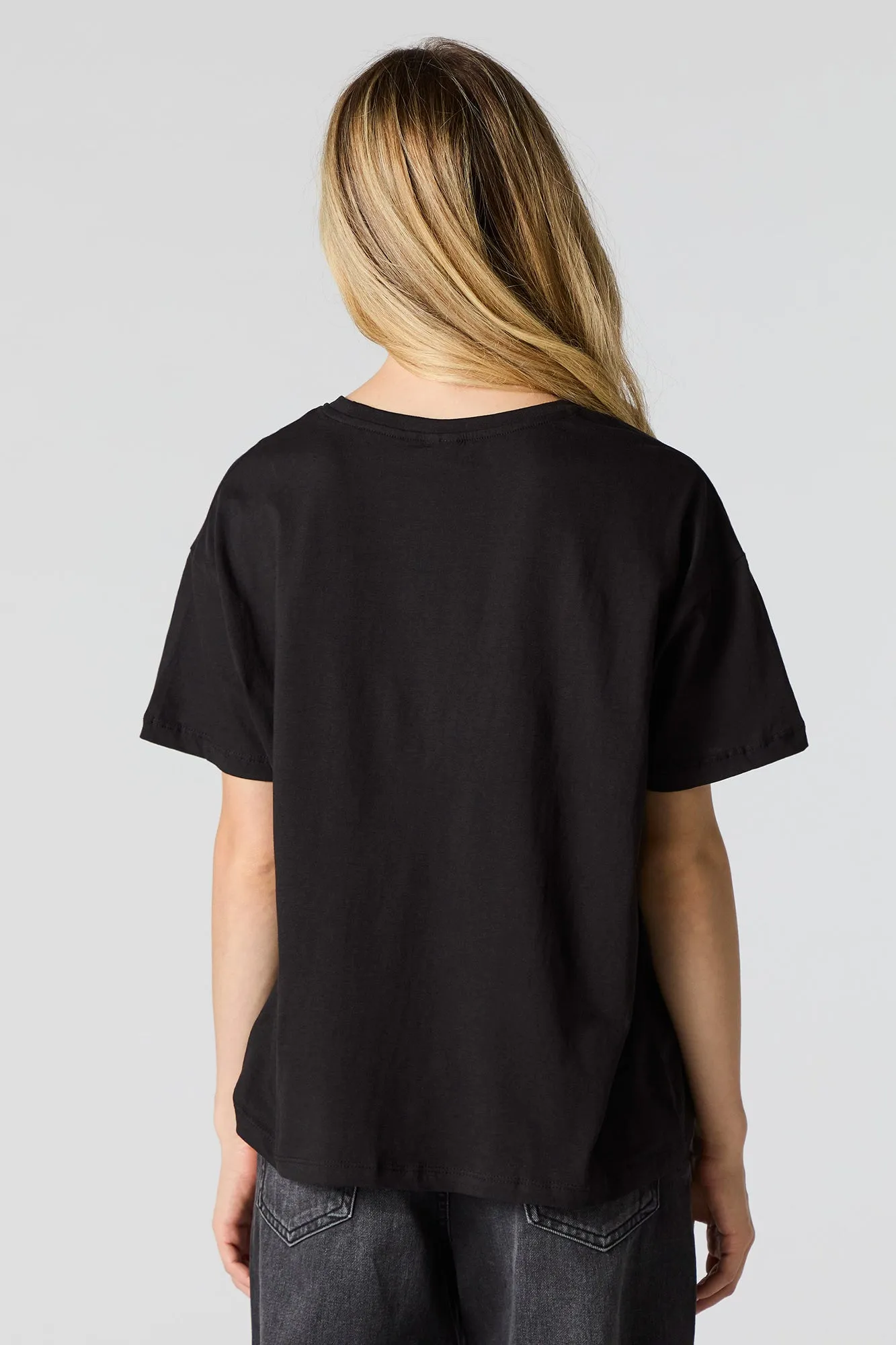 Jack and Sally Graphic Boyfriend T-Shirt sold by Urban Planet product image thumbnail 3