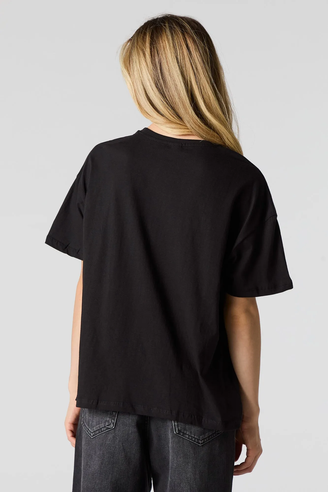 T-shirt de coupe garçonne à imprimé Jack Skellington sold by Urban Planet product image thumbnail 3