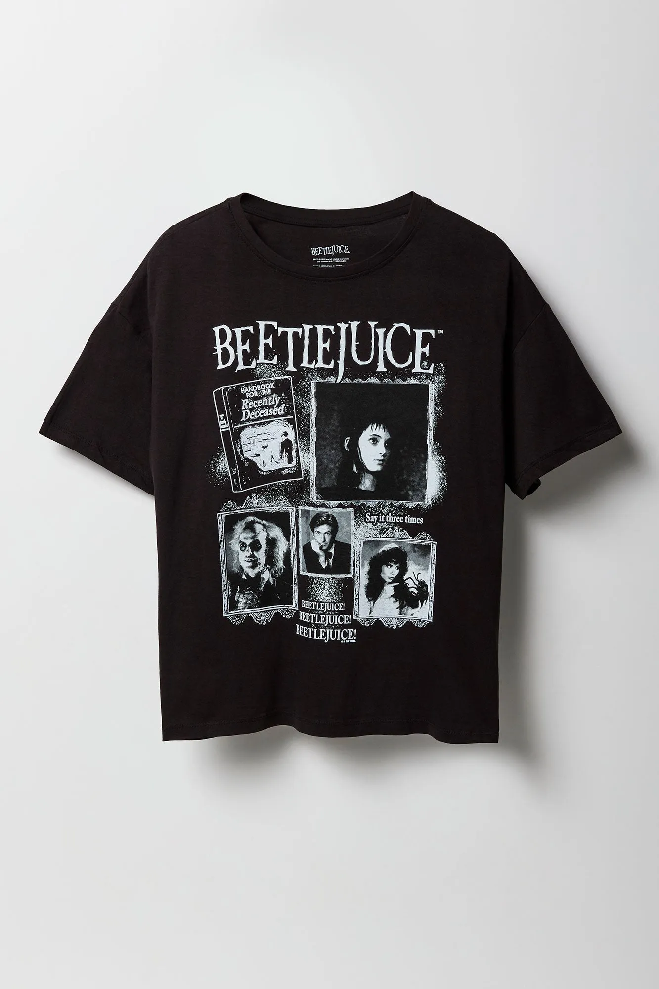T-shirt de coupe garçonne à imprimé Beetlejuice sold by Urban Planet product image thumbnail 4